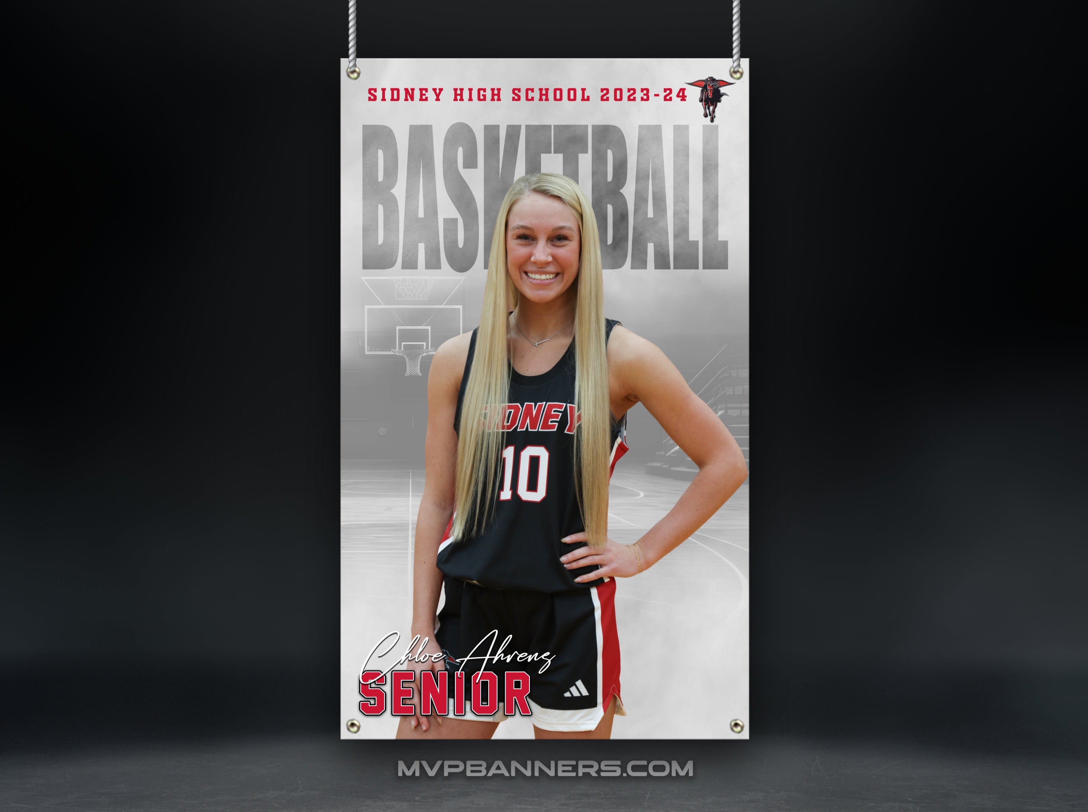 Custom Sports Banner | Senior Night | Basketball | Night Time Mist