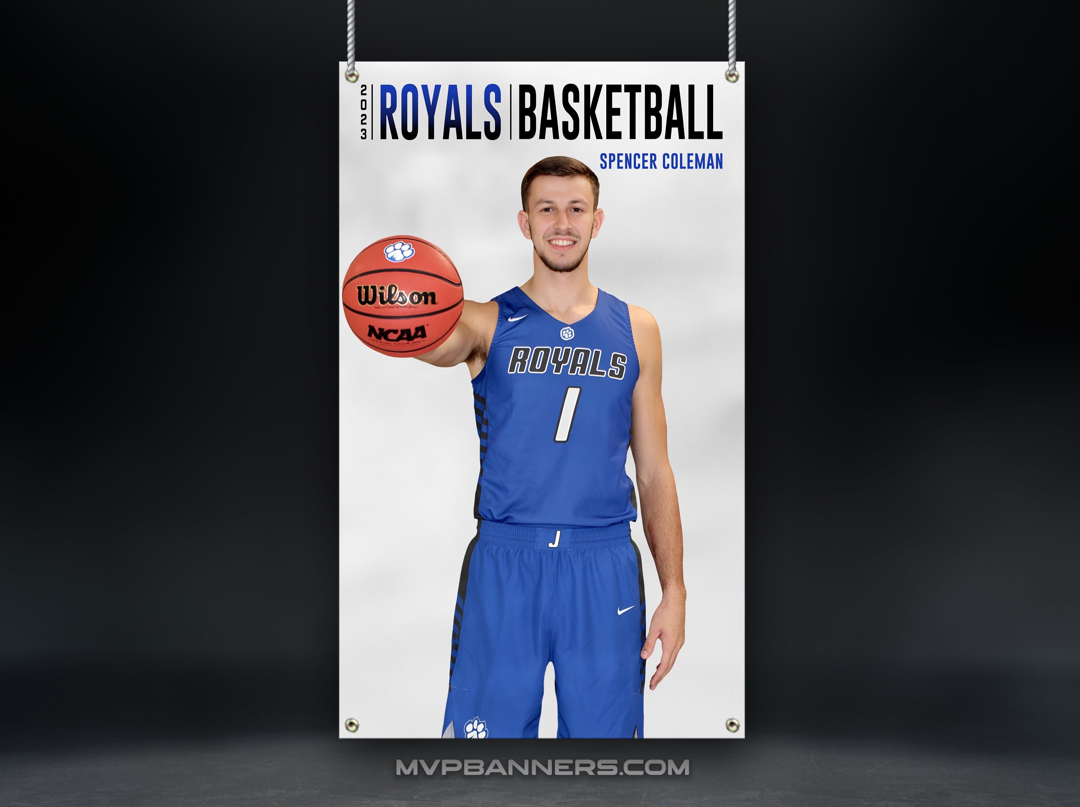 Custom Sports Banner | Senior Night | Basketball | Contemporary