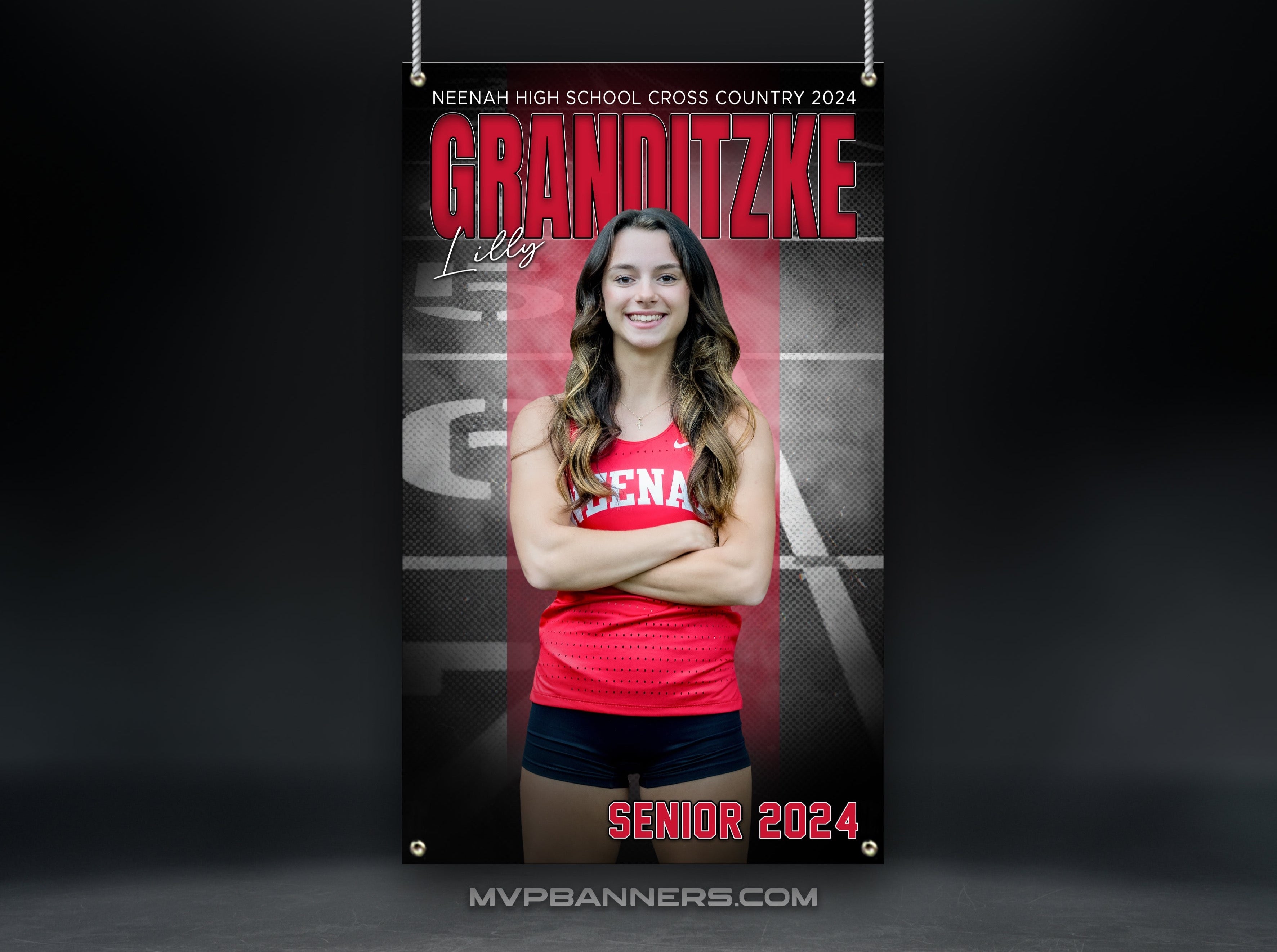 Custom Sports Banner | Senior Night | Cross Country | Track & Field | Stadium Shadow