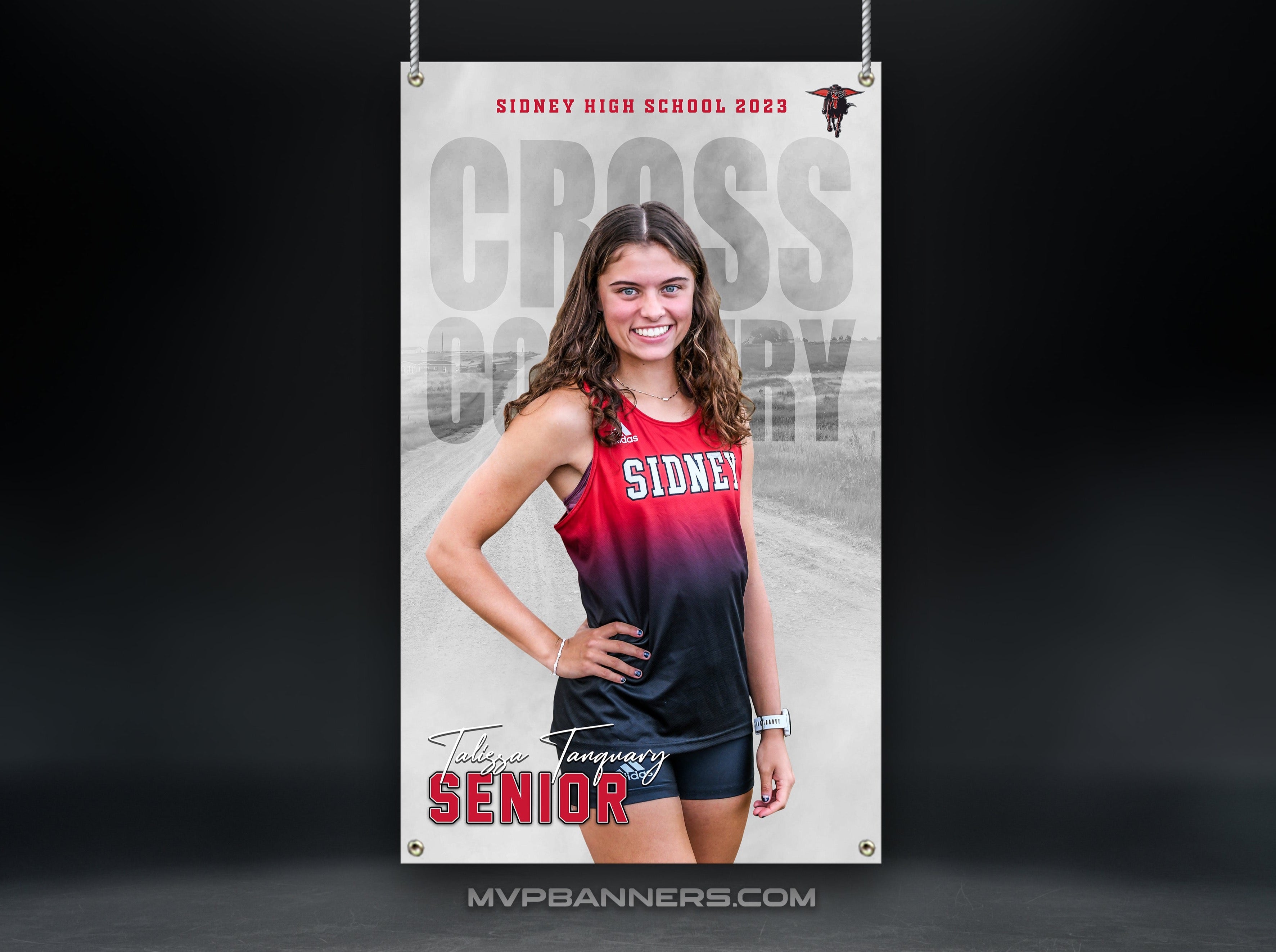 Custom Sports Banner | Senior Night | Cross Country | Track & Field | Night Time Mist