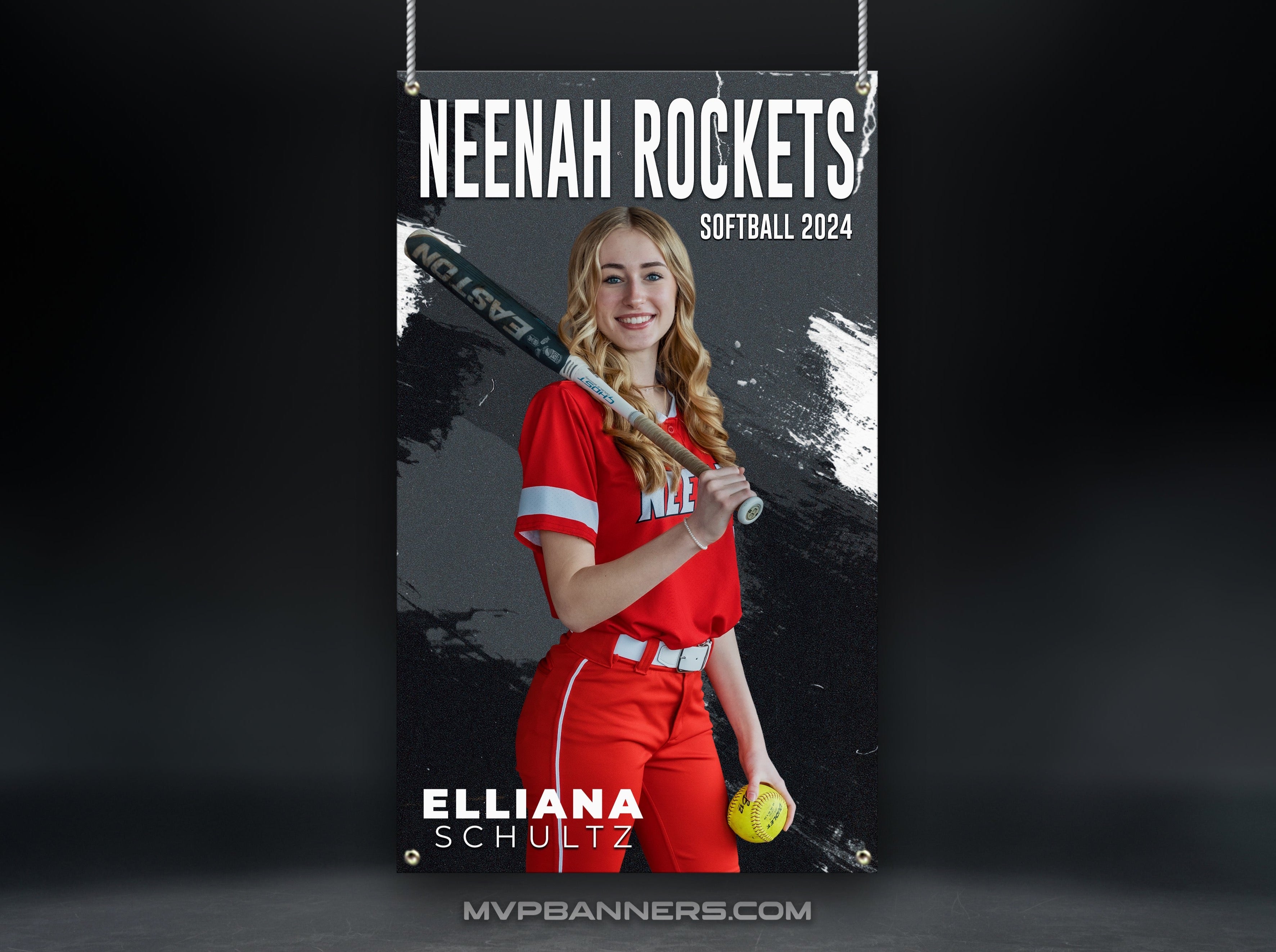 Custom Sports Banner | Senior Night | Softball | Graffiti