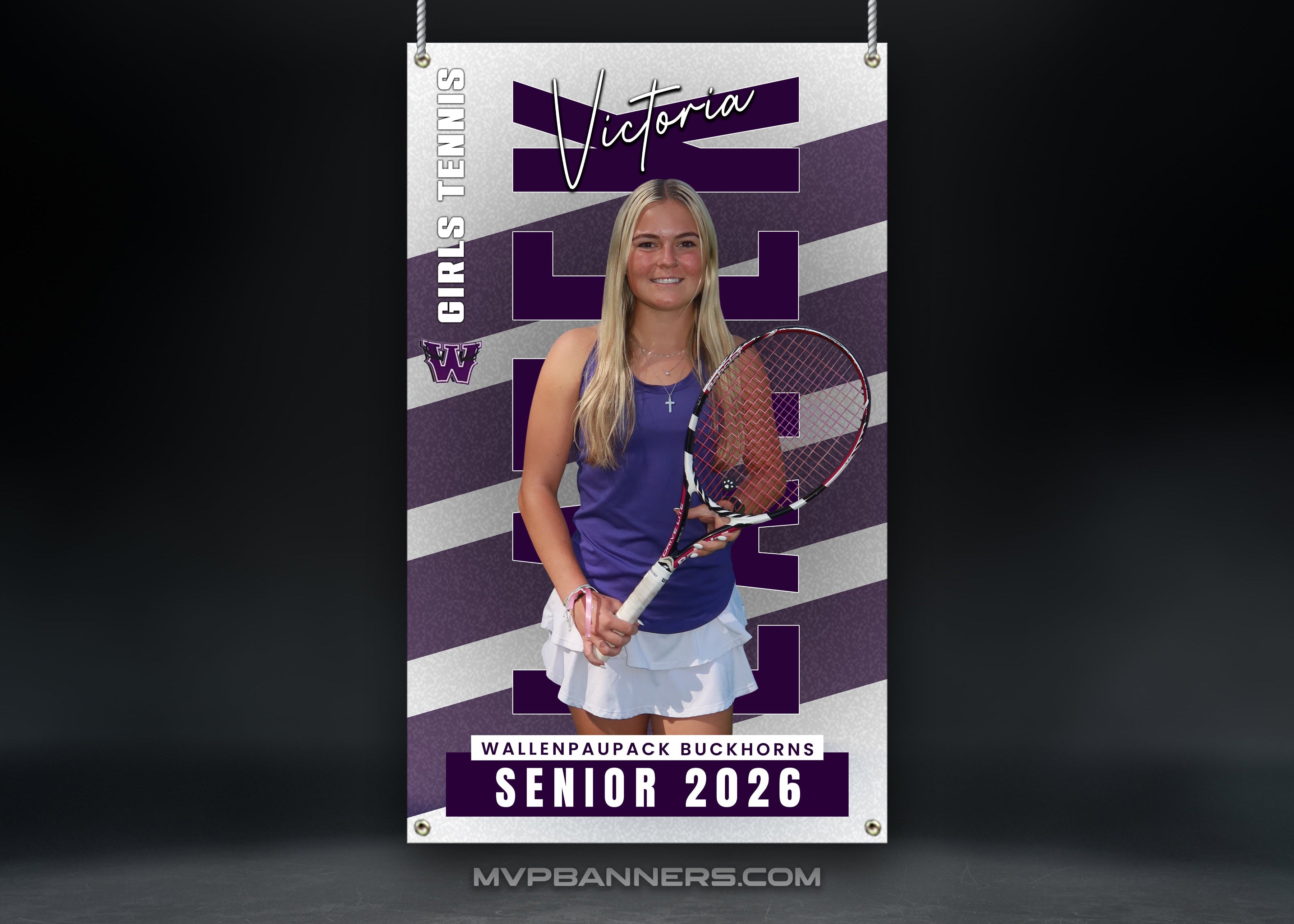 Custom Sports Banner | Senior Night | Tennis | Peak Motion