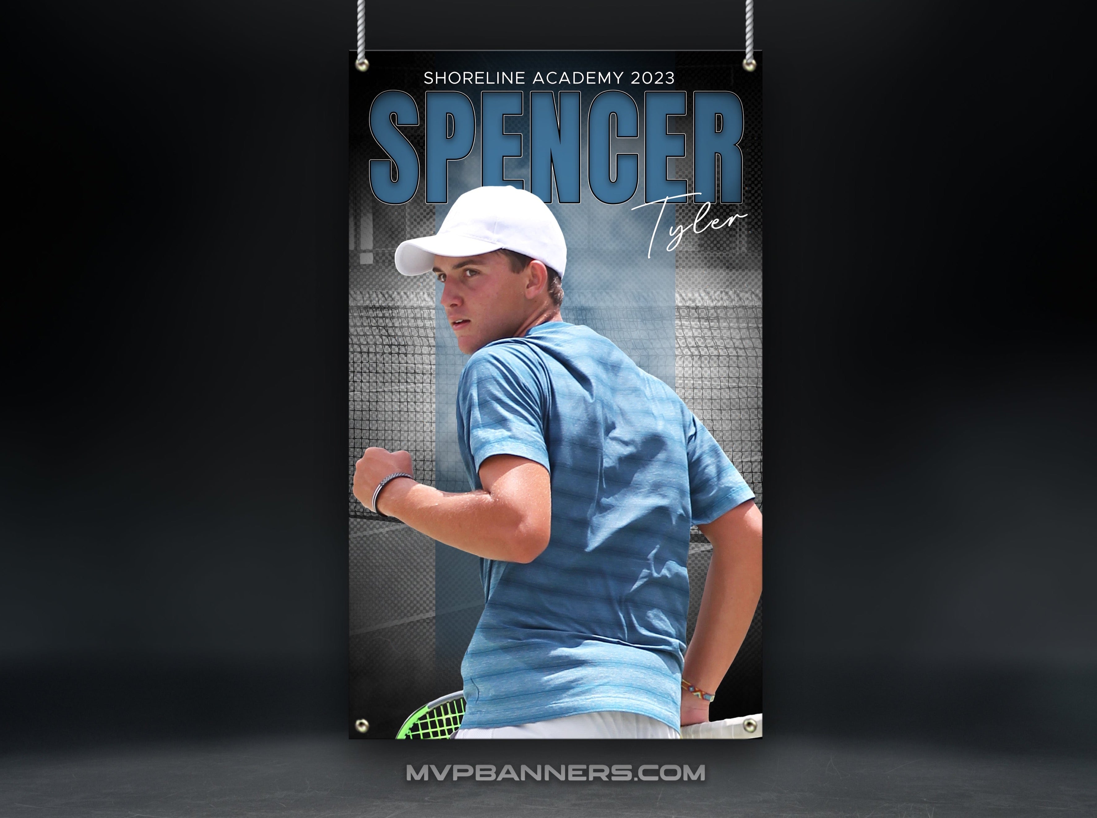 Custom Sports Banner | Senior Night | Stadium Shadow Tennis