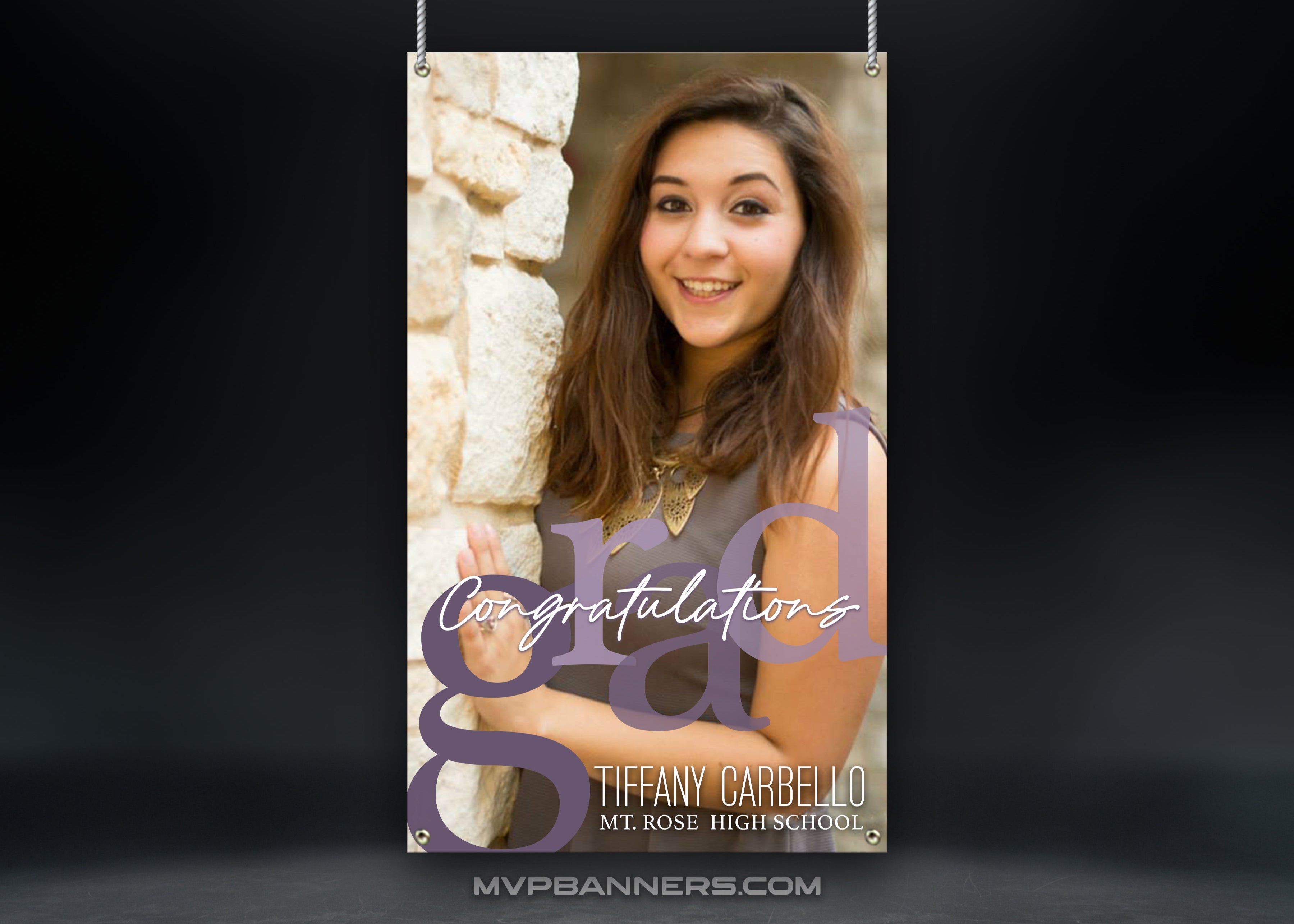 Custom Graduation Banner | Senior Night | Bubble Grad