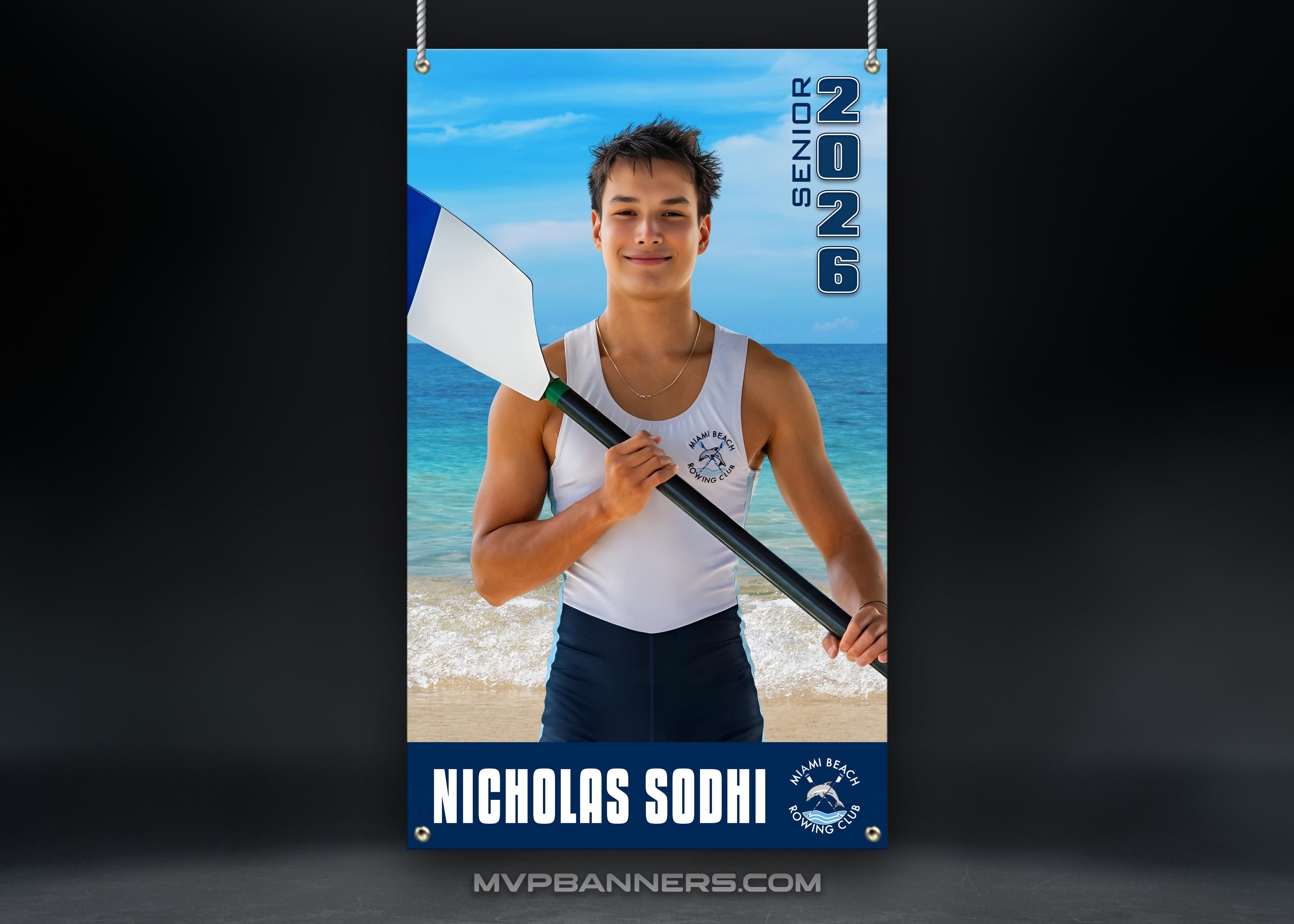 Custom Sports Banner | Senior Night | Rowing / Crew | Waterline