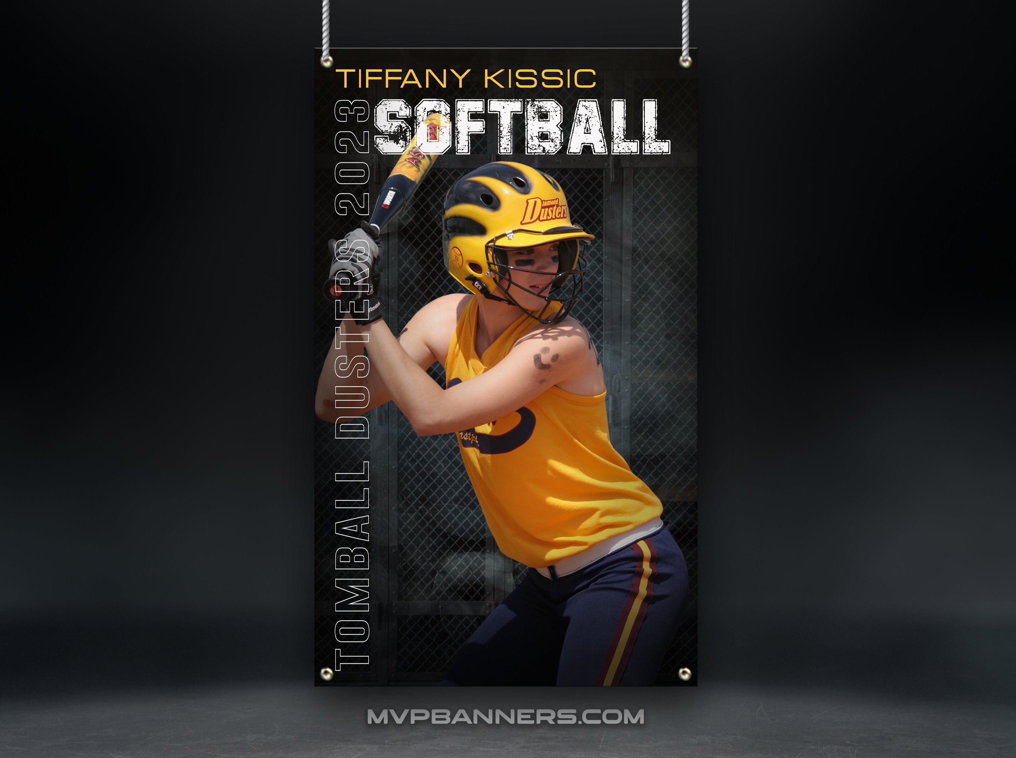 Custom Sports Banner | Senior Night | Softball | Iron Smoke