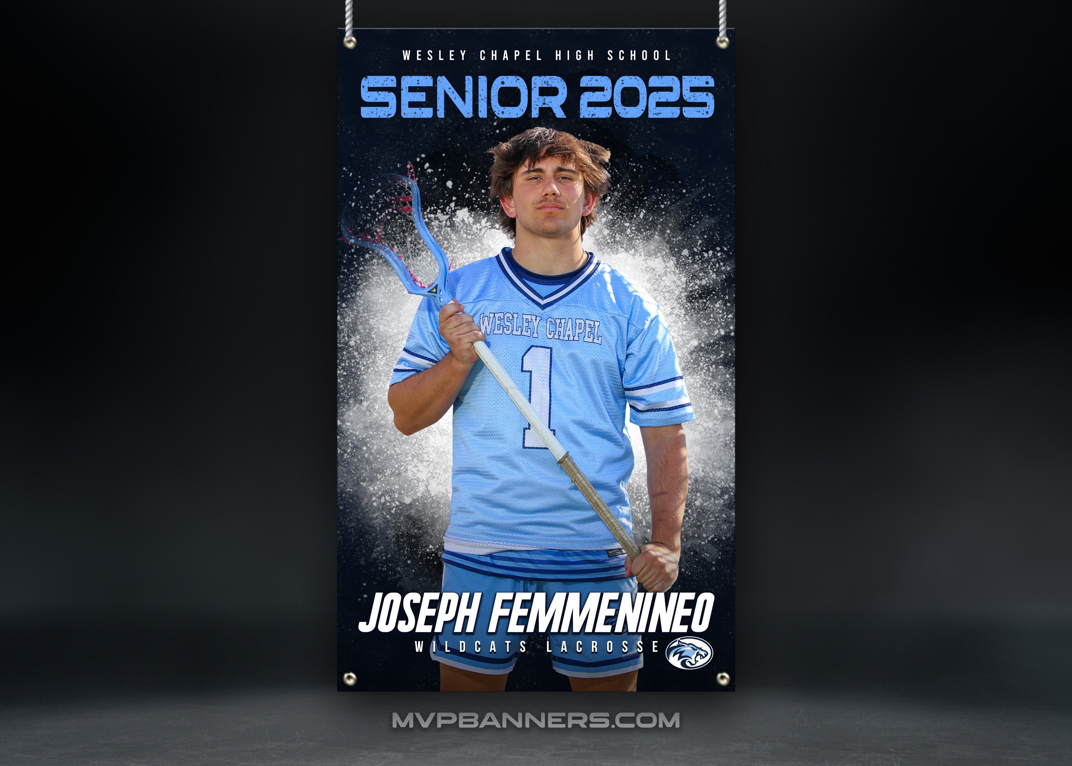 Custom Sports Banner | Senior Night | Lacrosse | Fast Break Energy