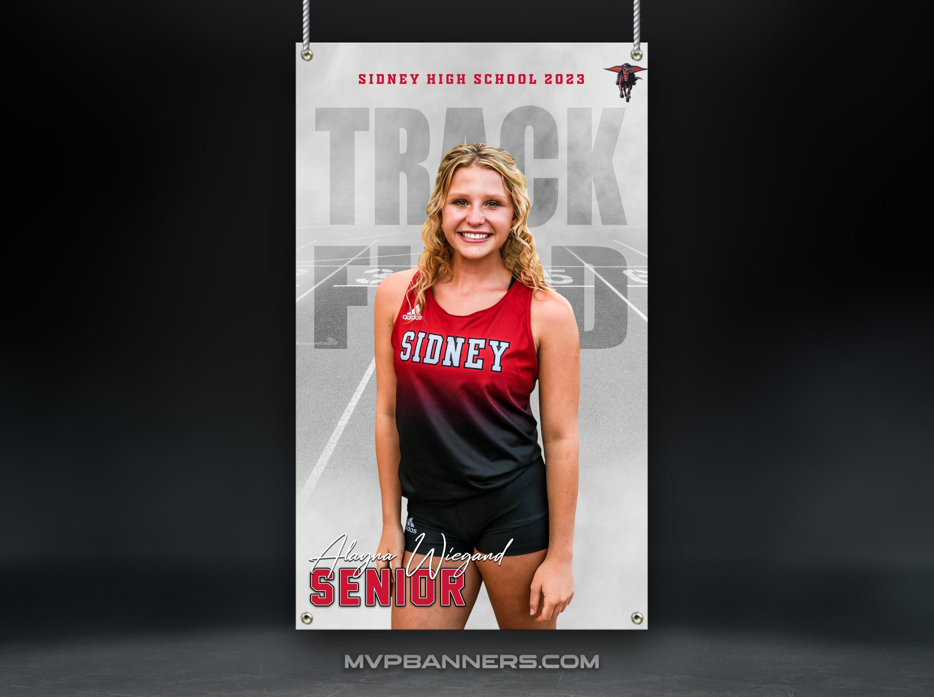 Custom Sports Banner | Senior Night | Cross Country | Track & Field | Night Time Mist