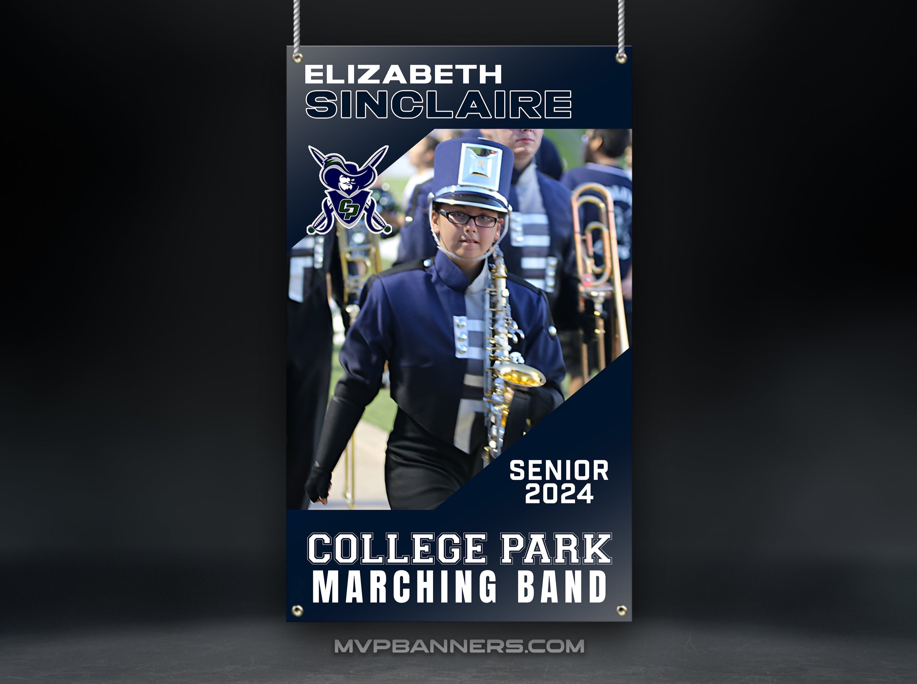 Custom Sports Banner | Senior Night | Band | Color Guard | Drill Team | Apex