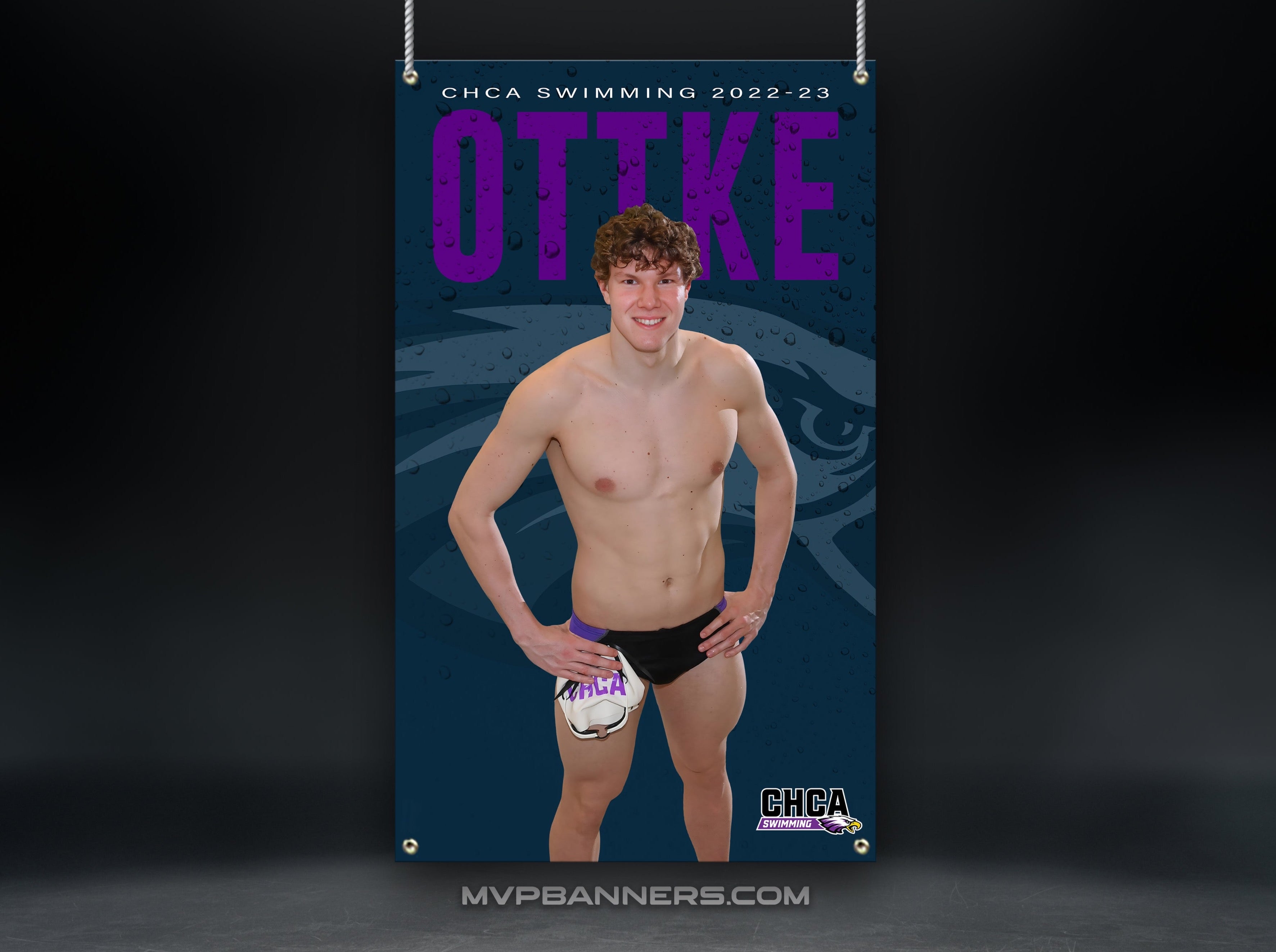 Custom Sports Banner | Senior Night | Swim/Dive | Stadium Shadow