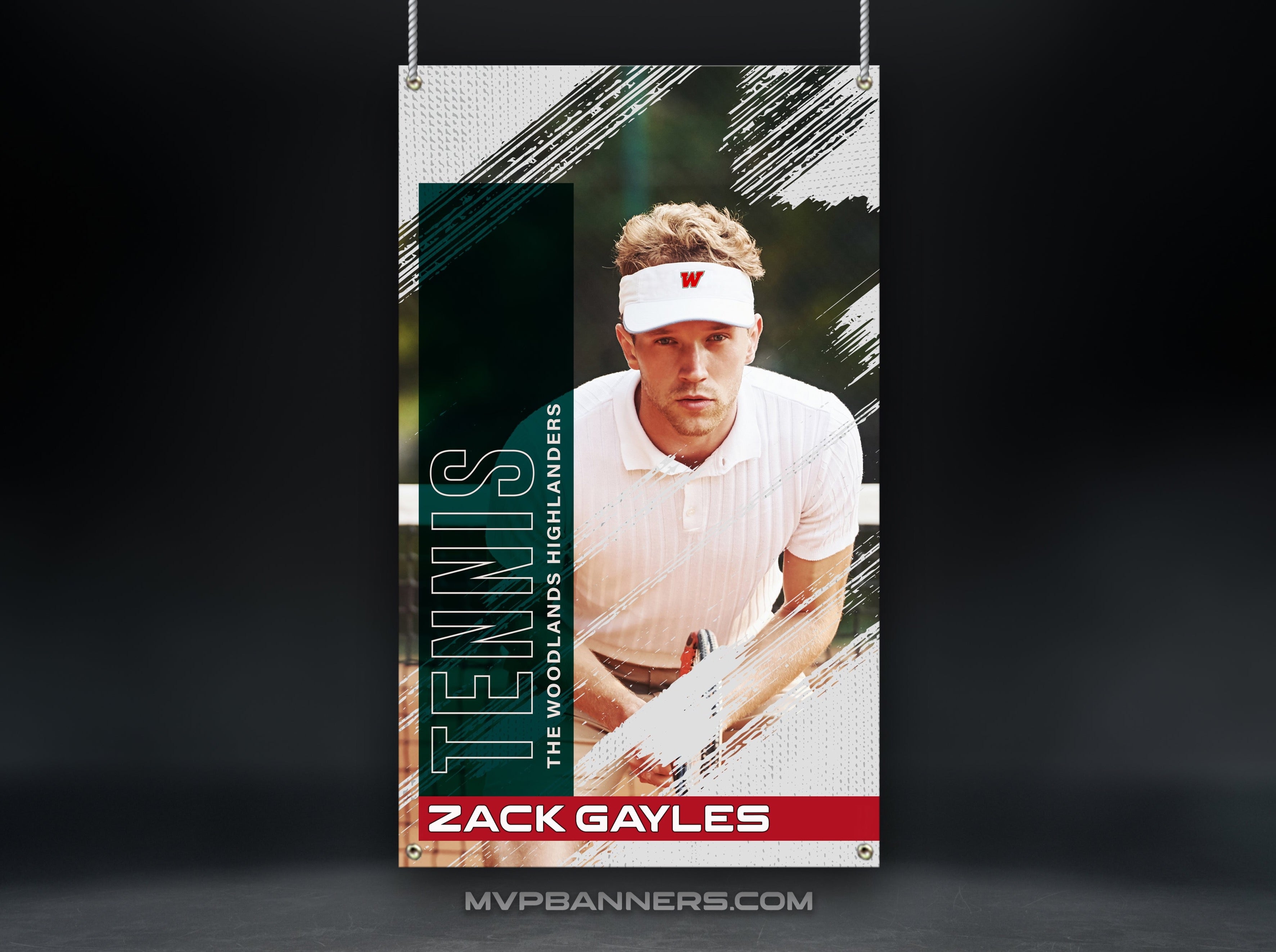 Custom Sports Banner | Senior Night | Event Ticket Tennis