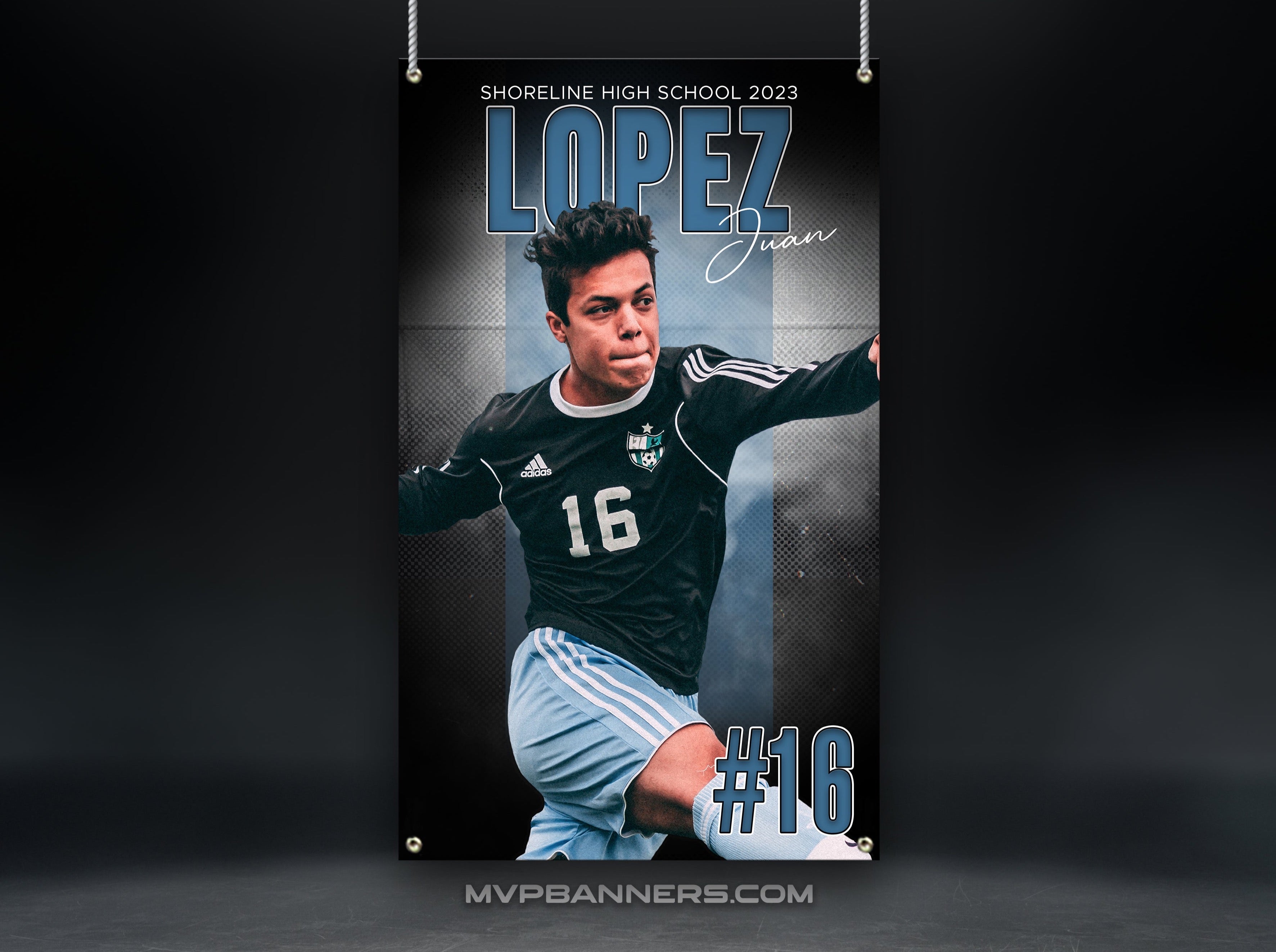 Custom Sports Banner | Senior Night | Soccer | Stadium Shadow