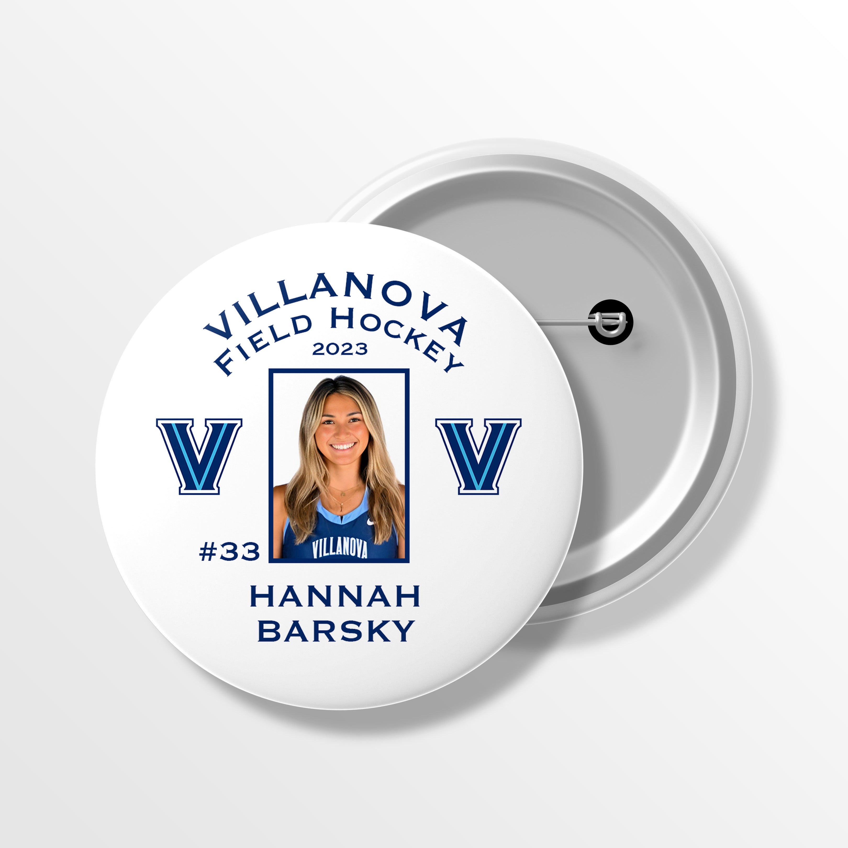 Sports Team Spirit Button | Personalized Button | Senior Night | Field Hockey | Villanova