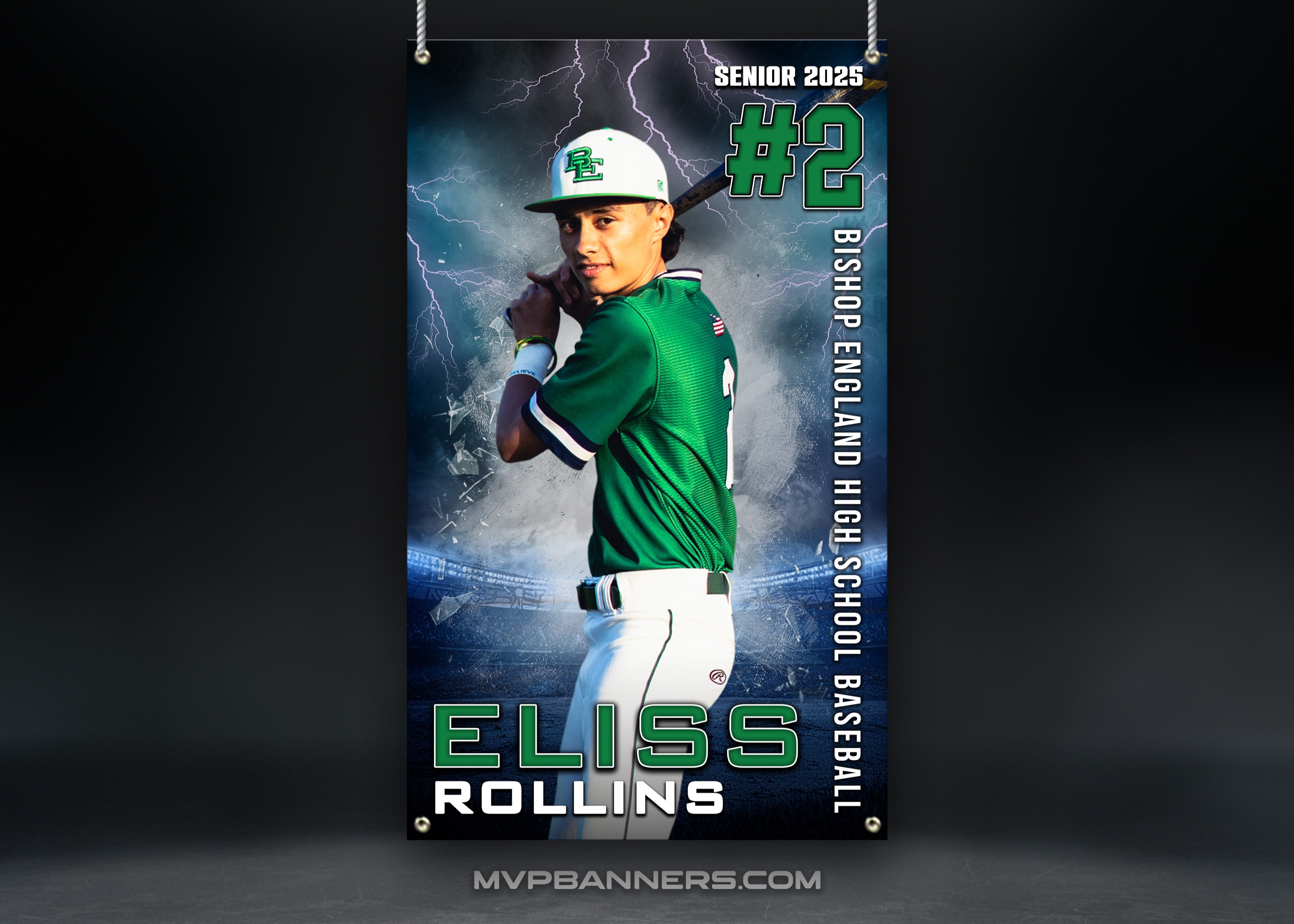 Custom Sports Banner | Senior Night | Baseball | Storm Striker