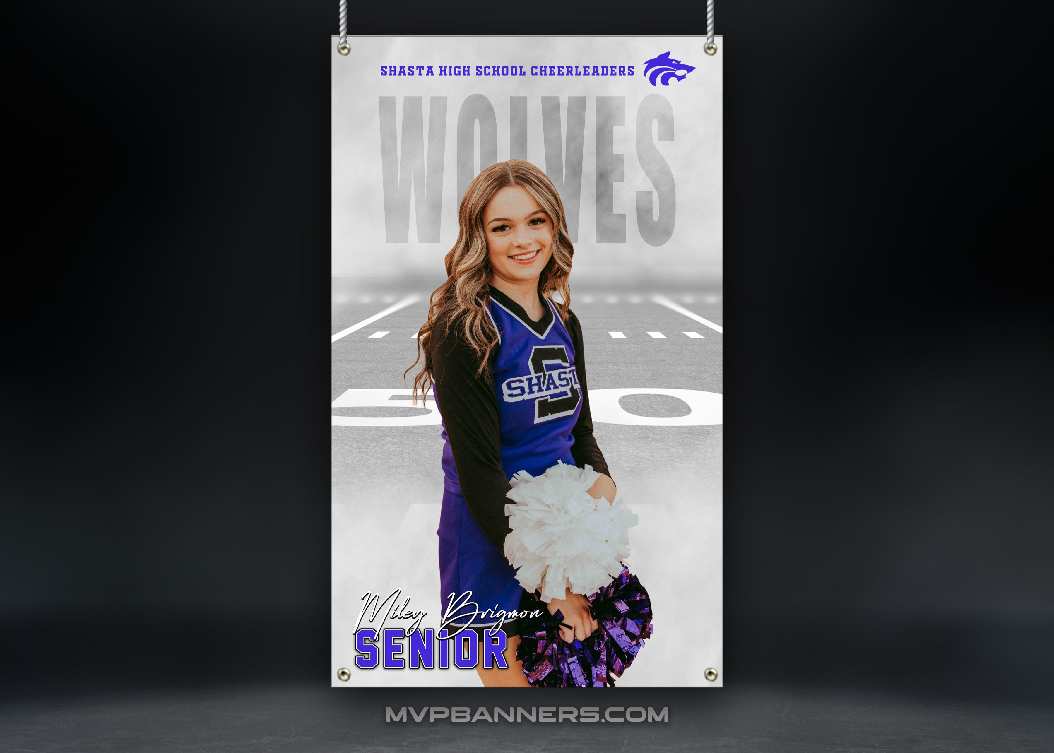 Custom Sports Banner | Senior Night | Cheer | Dance | Night Time Mist