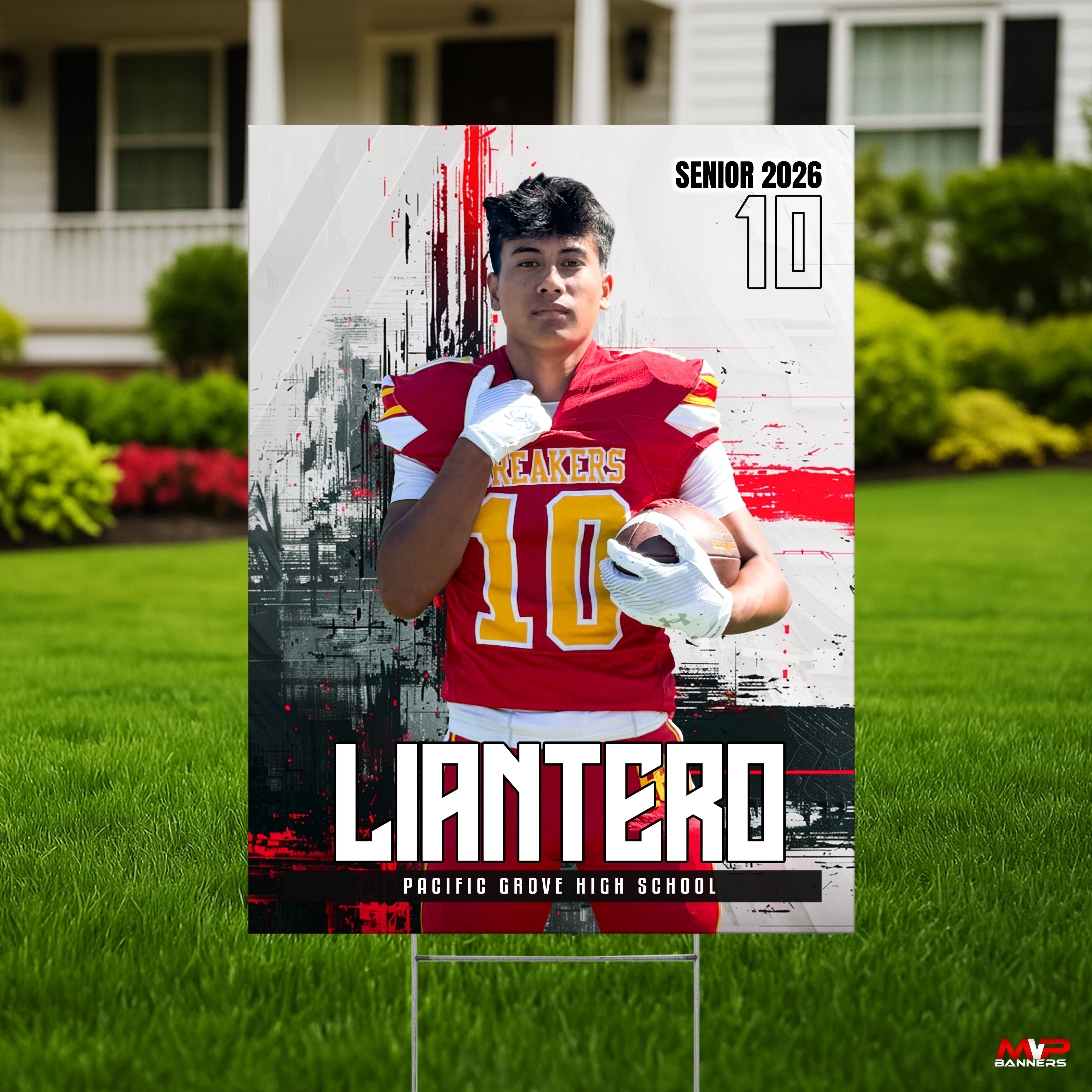 Custom Sports Banner | Senior Night | Football | Fracture Zone