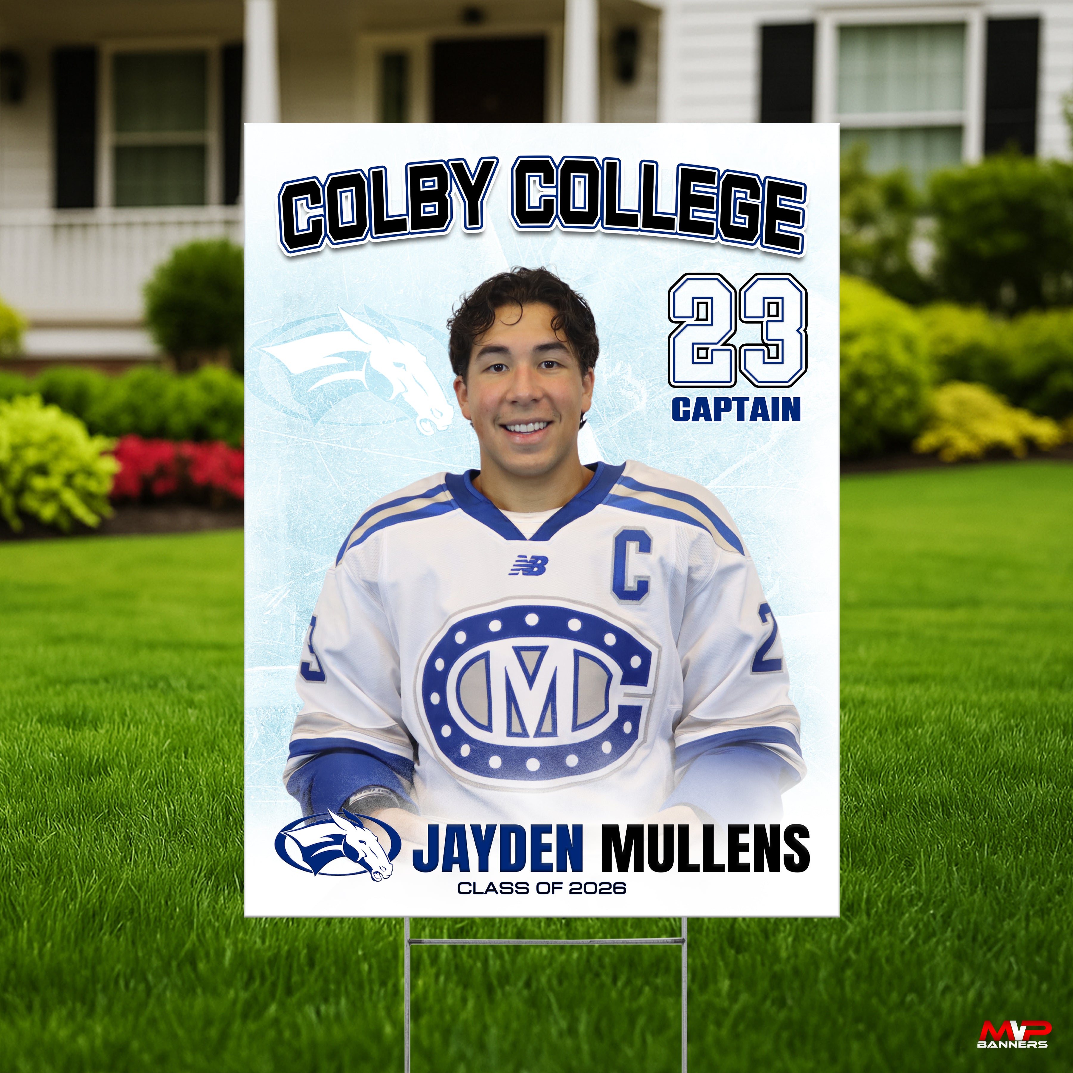 Custom Sports Banner | Senior Night | Ice Hockey | Frozen Focus