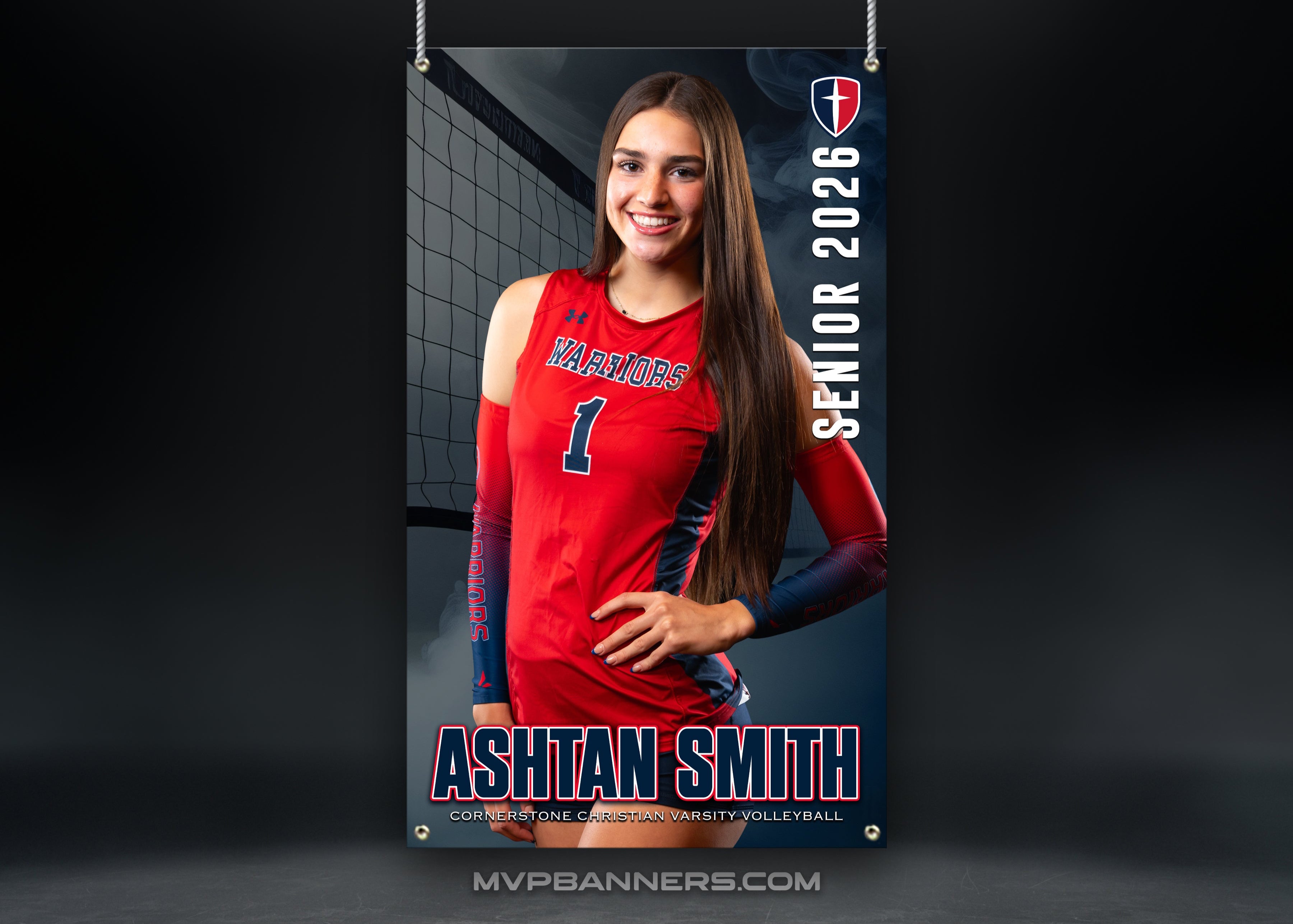 Custom Sports Banner | Senior Night |  Volleyball - Full Serve