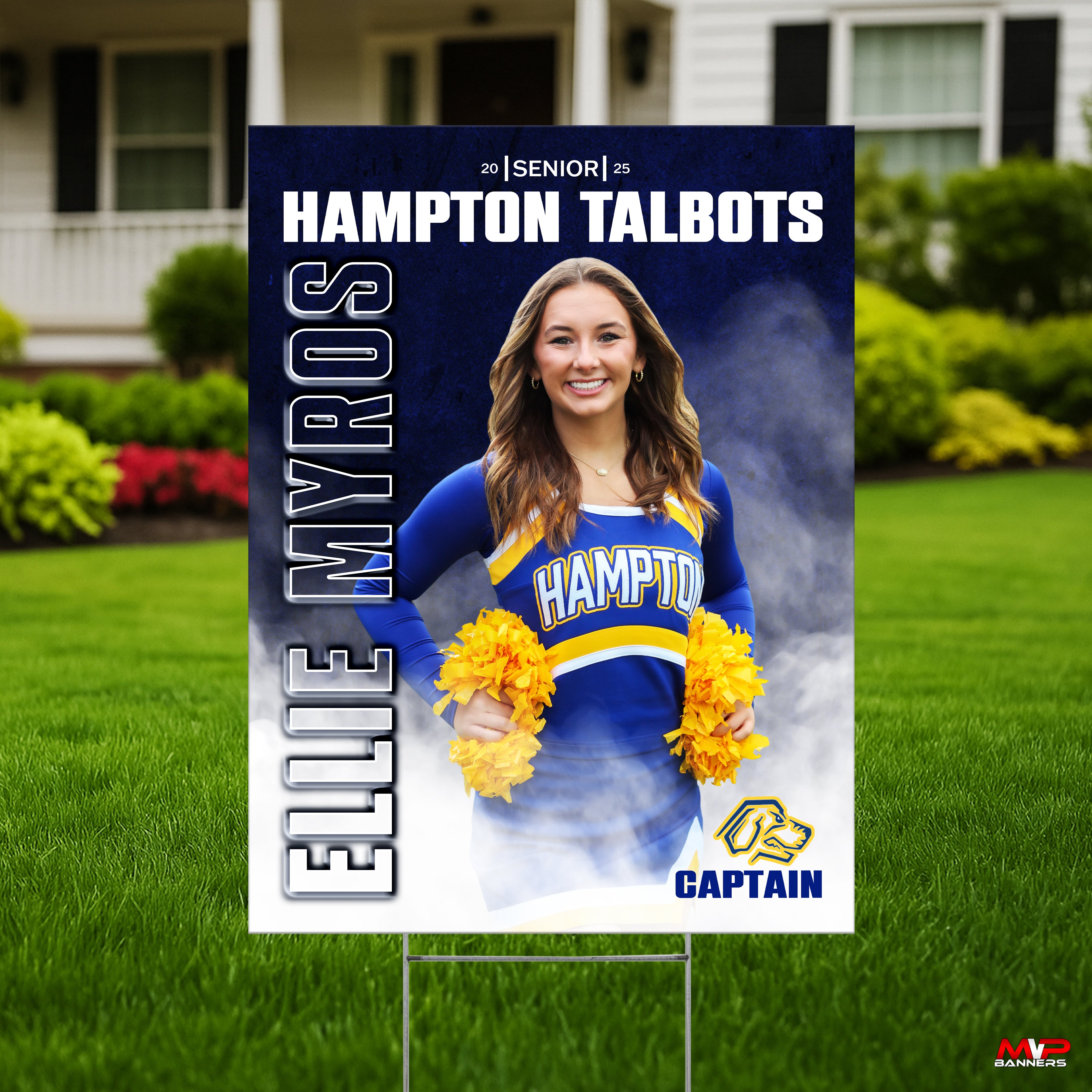 Custom Sports Banner | Senior Night | Cheer | Dance | GameDay Fog