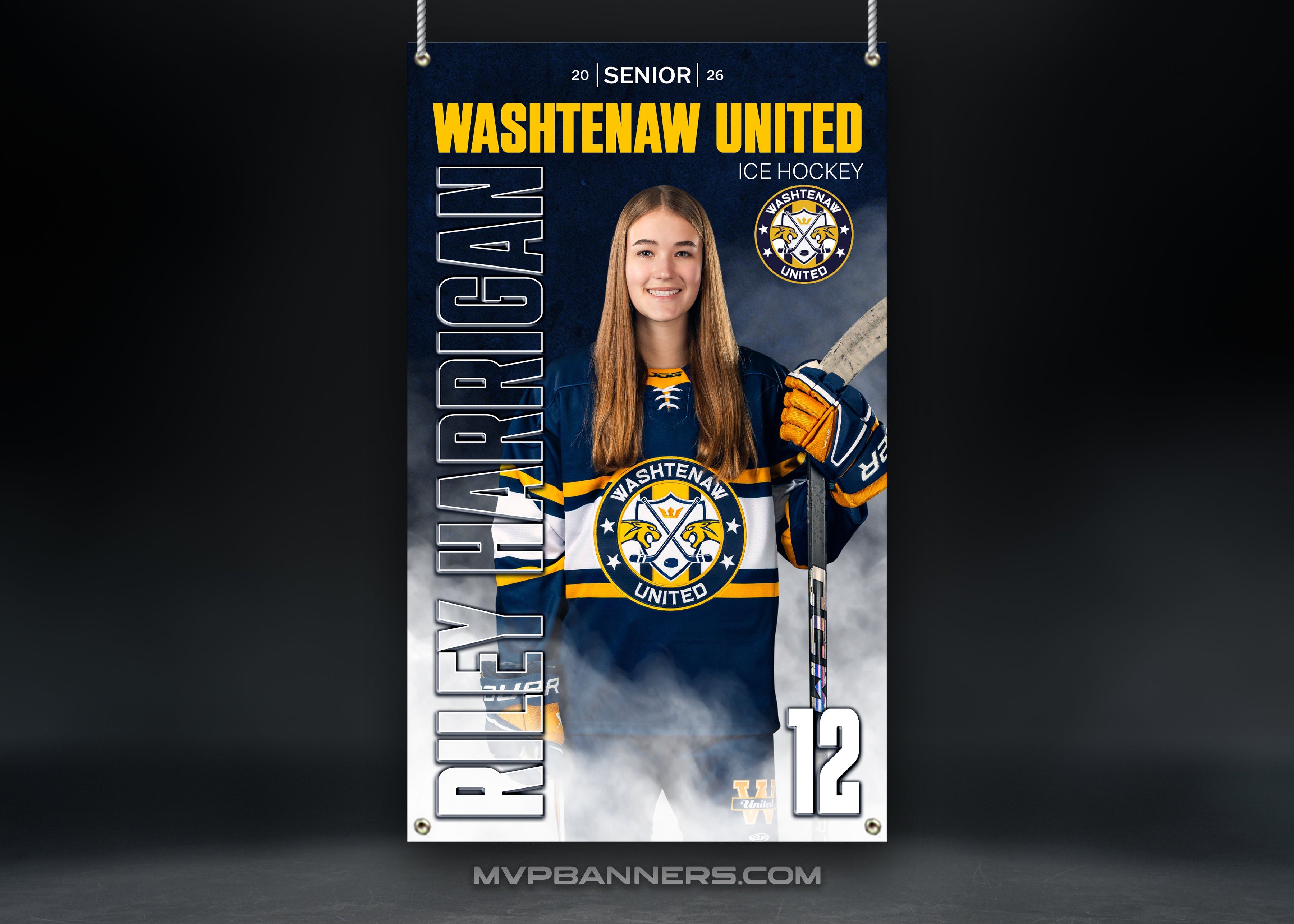 Custom Sports Banner | Senior Night | Ice Hockey | GameDay Fog