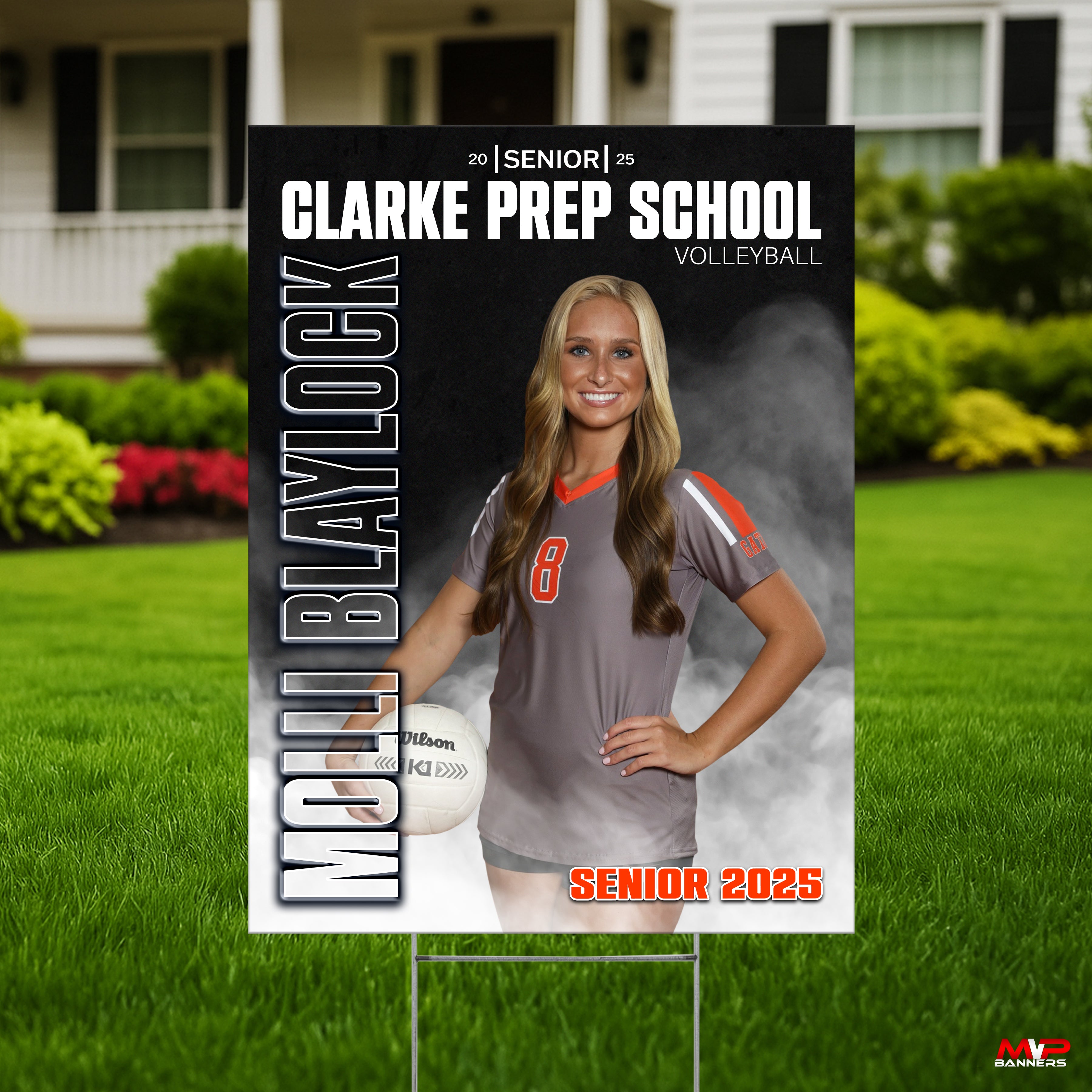 Custom Sports Banner | Senior Night |  Volleyball - GameDay Fog