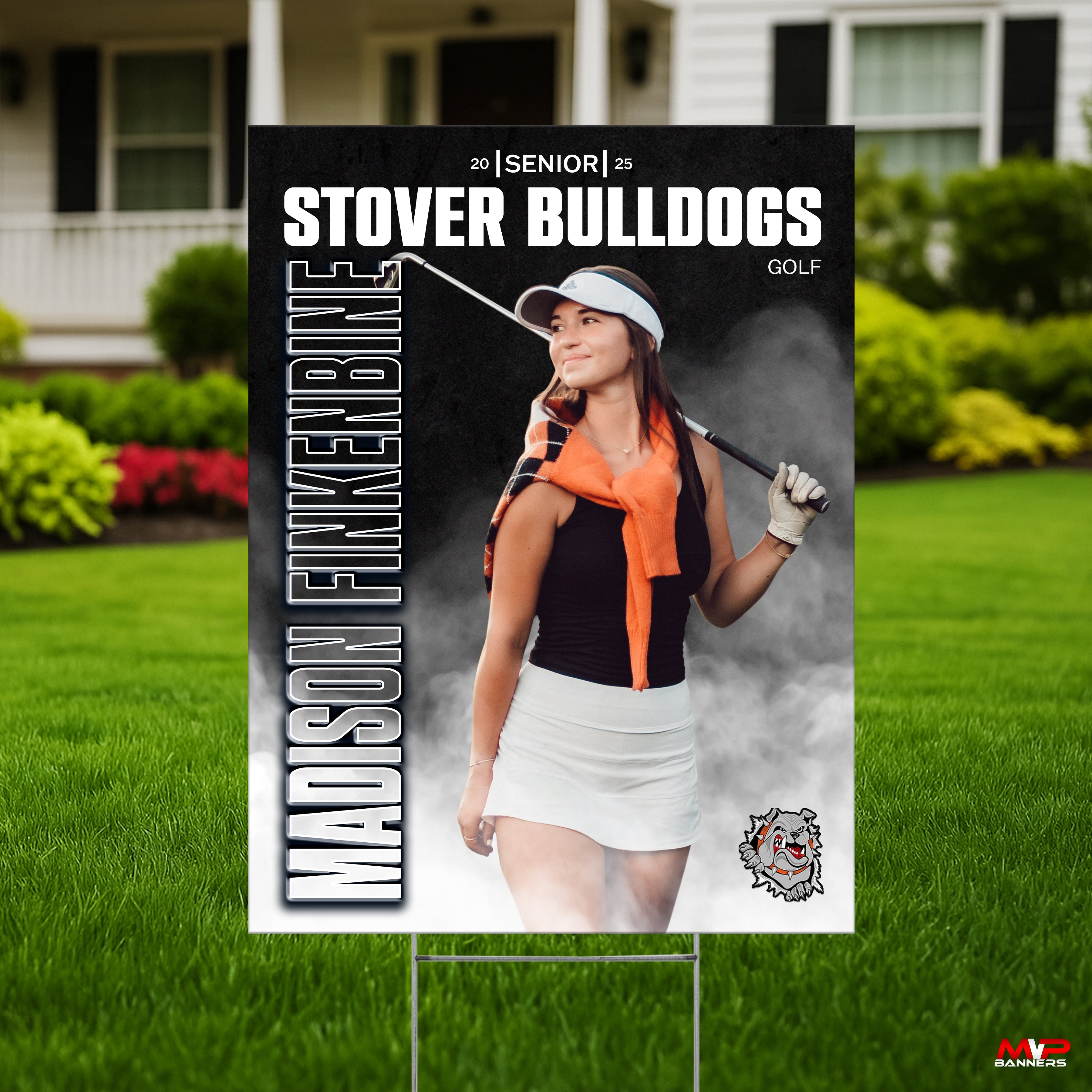 Printed Sports Yard Sign | Senior Night Poster | Golf | GameDay Fog