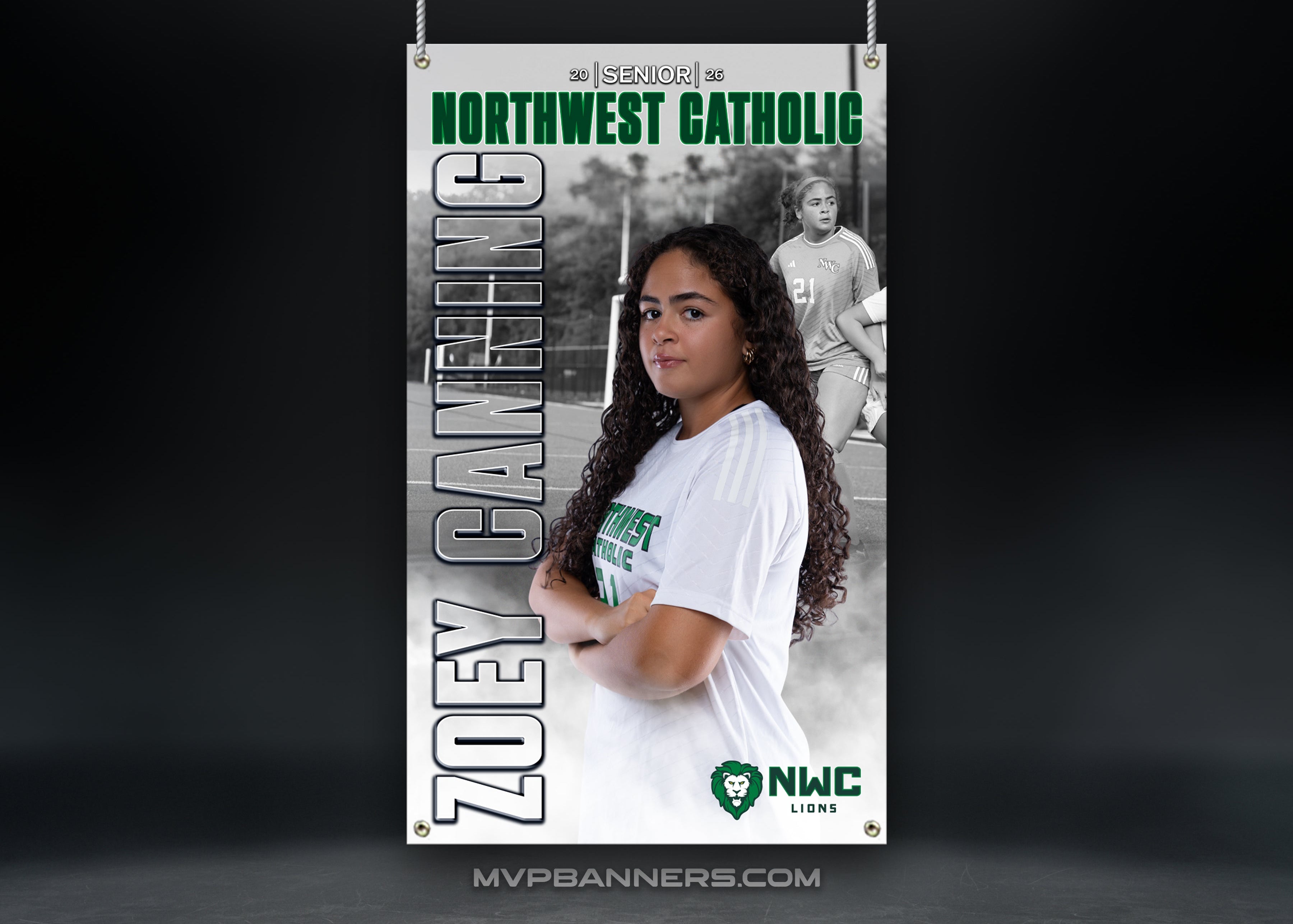 Custom Sports Banner | Senior Night | Soccer | GameDay Fog Twist