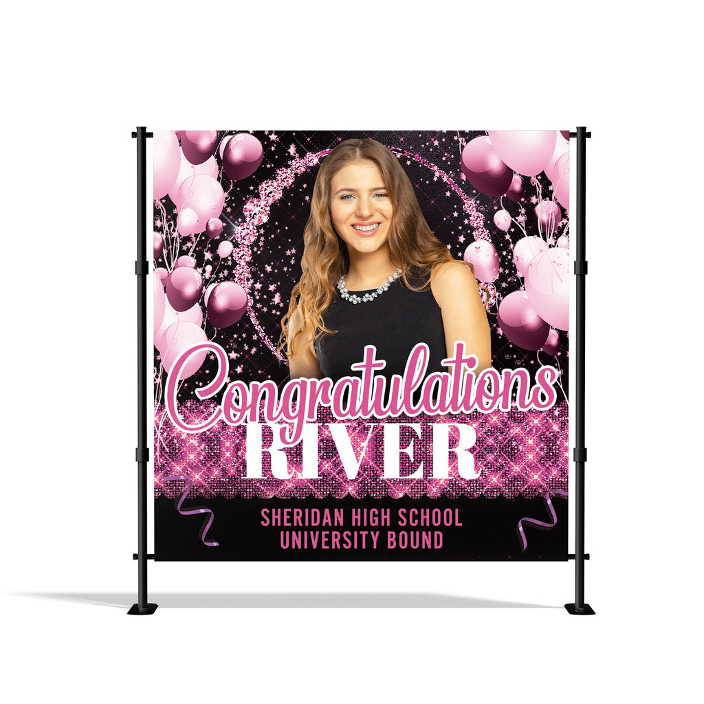 Custom Photography Backdrop | Graduation | Media Step & Repeat
