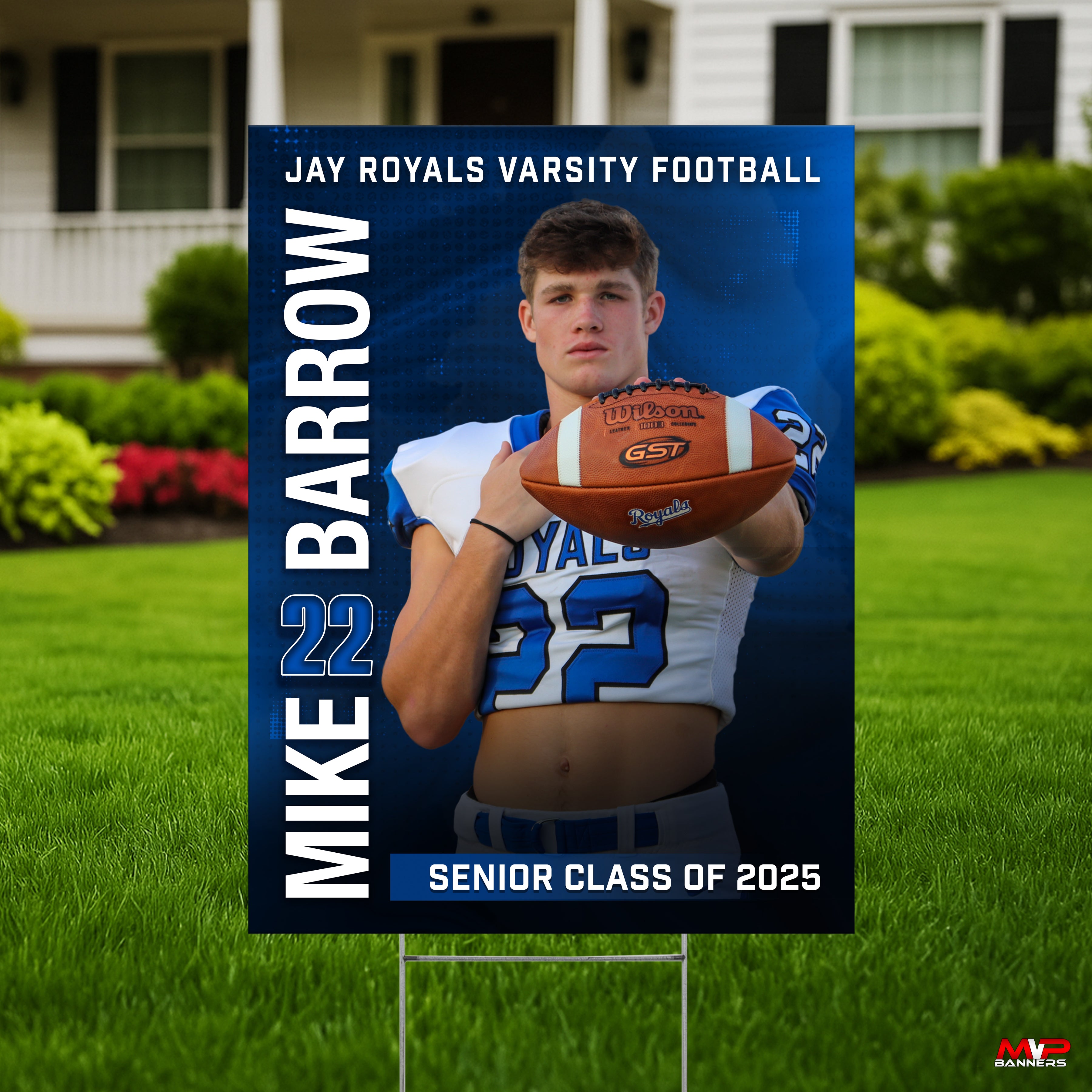 Printed Sports Yard Sign | Senior Night Poster | Football  | Grind Mode