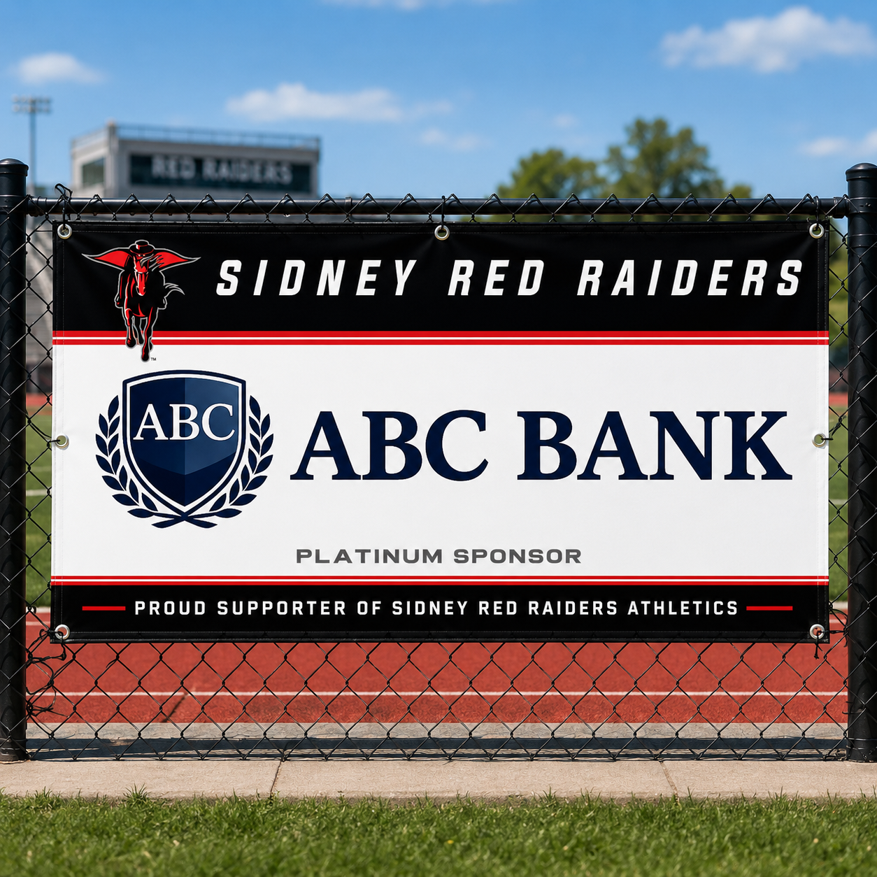 Custom School Sponsor Banners | Fence, Gym & Stadium Recognition Banners