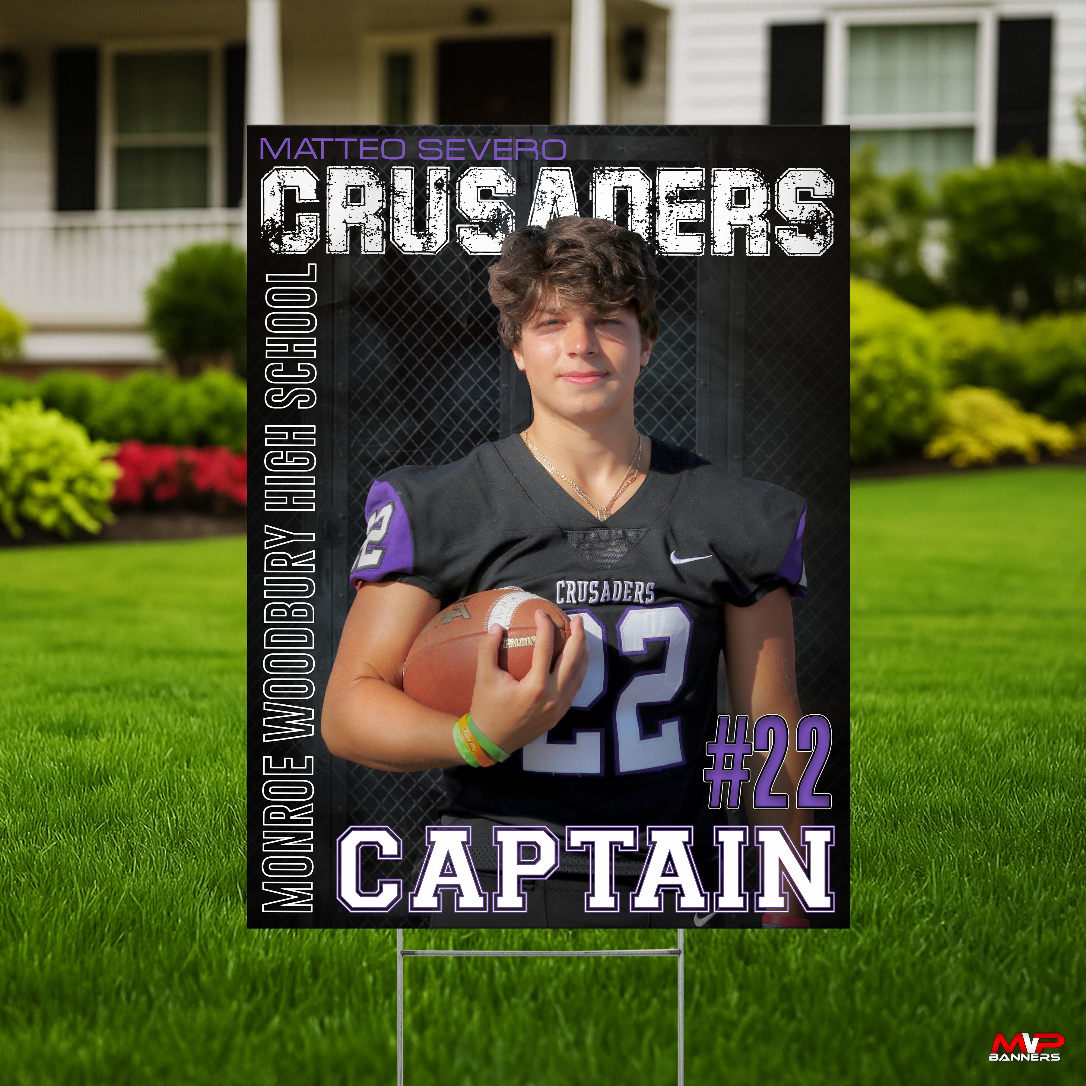 Custom Sports Banner | Senior Night | Iron Smoke Football
