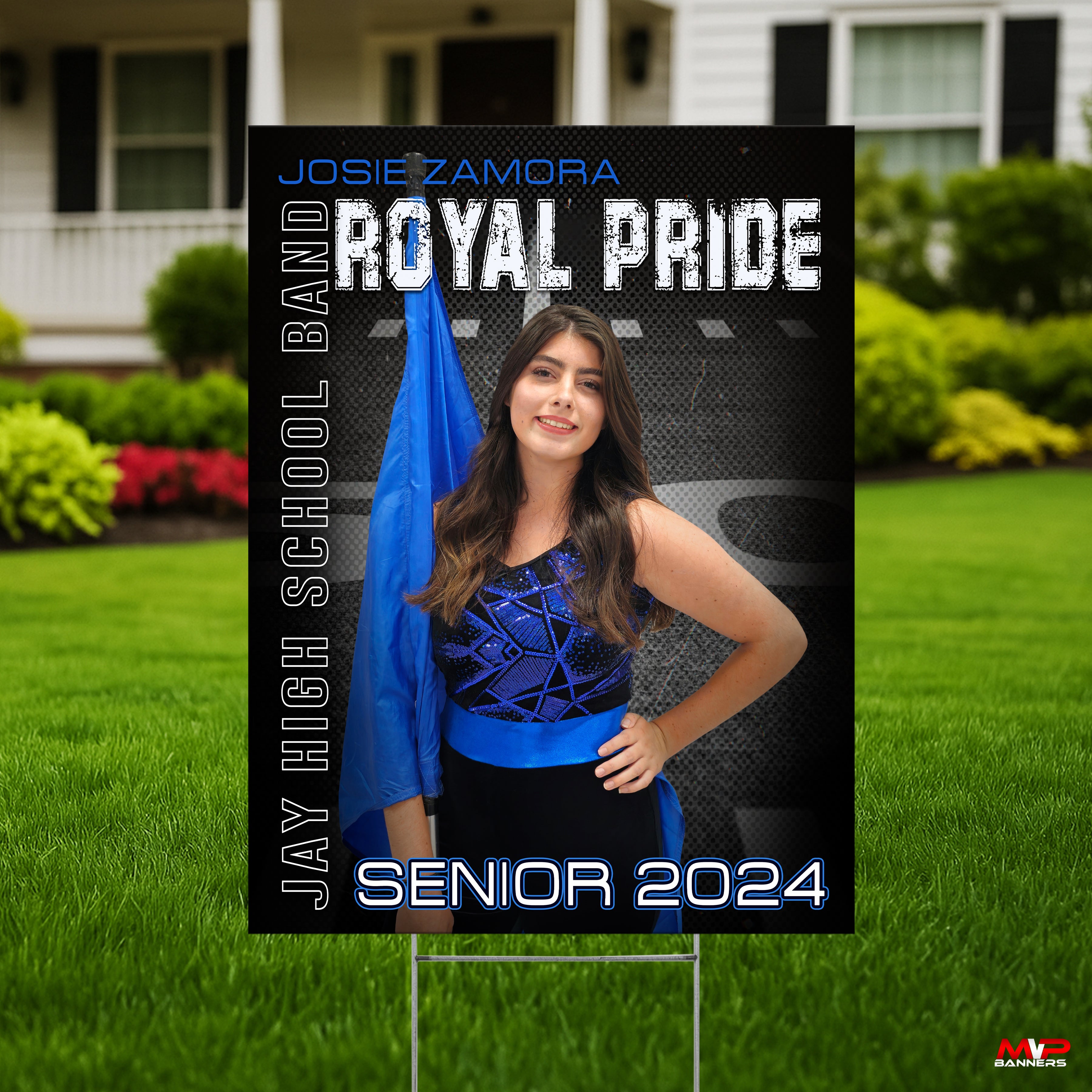Printed Sports Yard Sign | Senior Night Poster | Band | Color Guard | Drill Team | Iron Smoke Twist