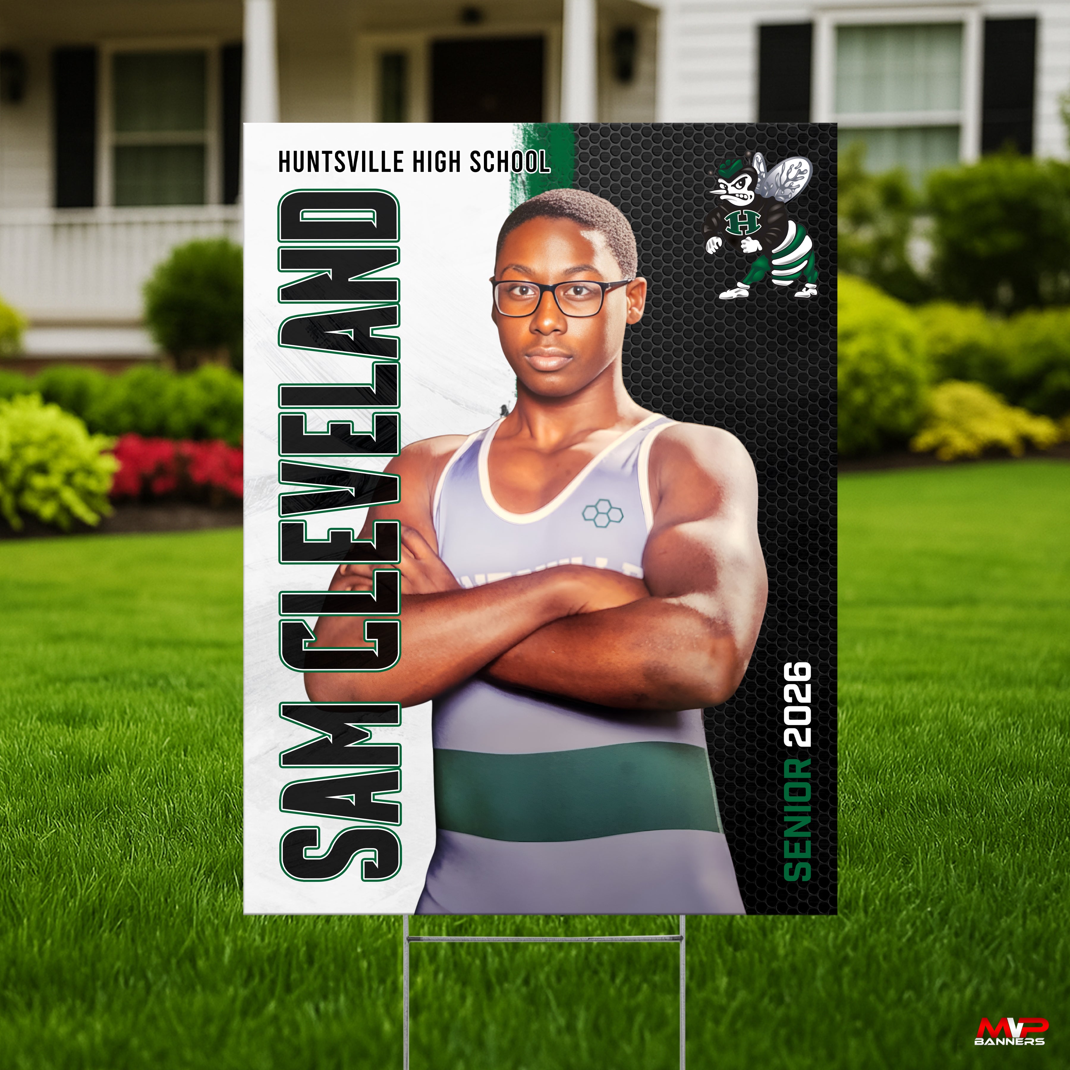 Custom Sports Banner | Senior Night |  Wrestling | Legacy Locked