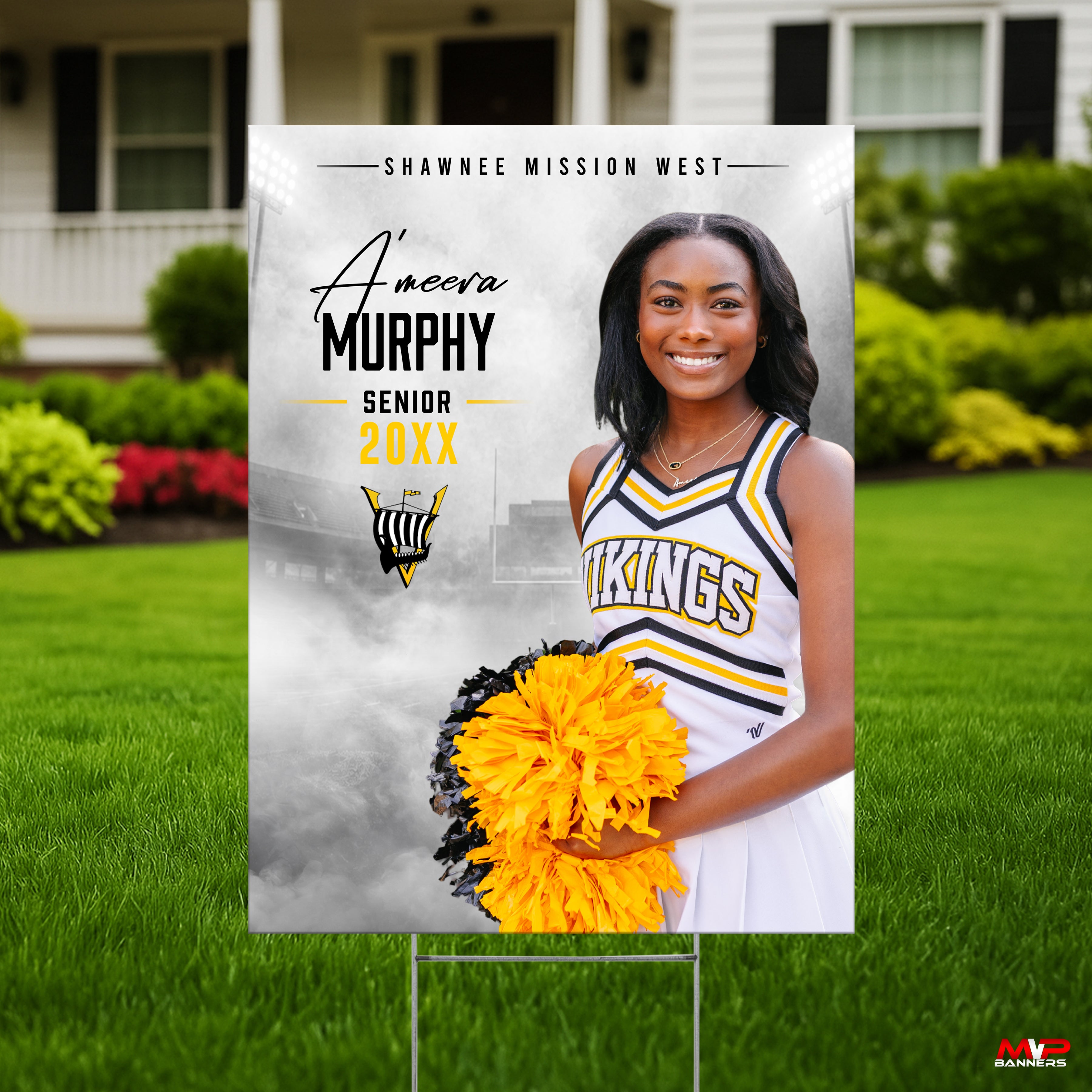 Custom Cheer or Dance Senior Night Banner | Legacy Lights