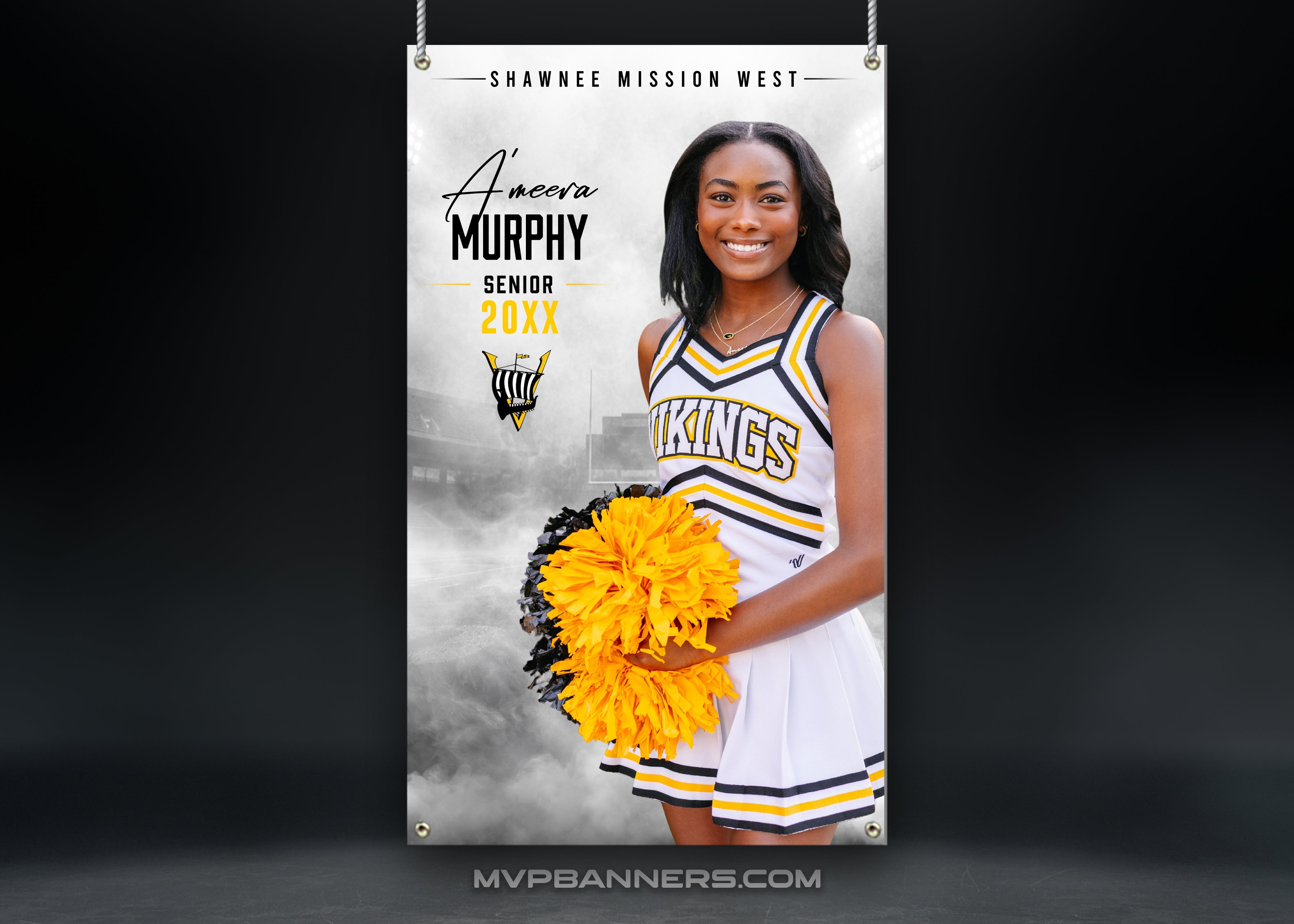 Custom Cheer or Dance Senior Night Banner | Legacy Lights