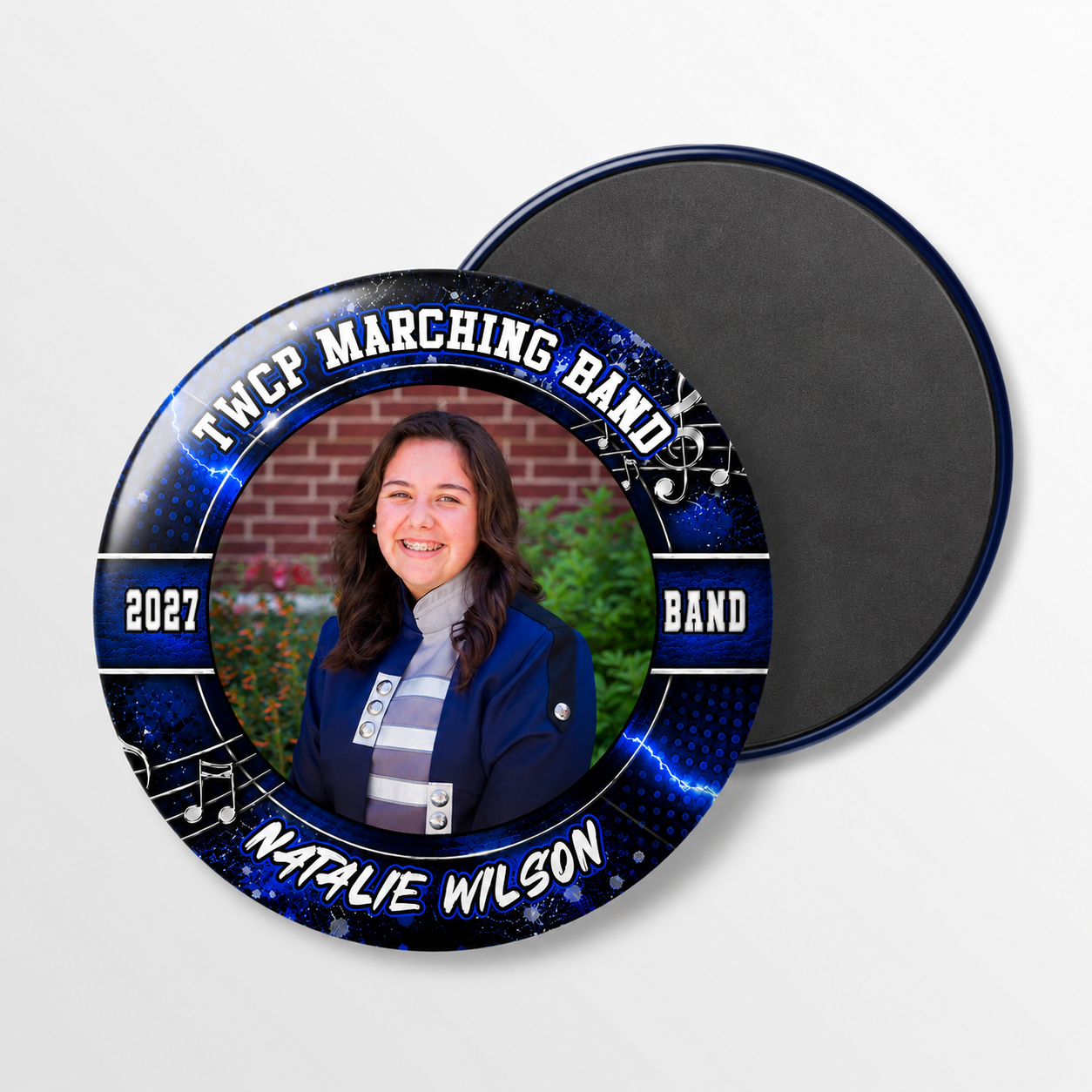 Custom Sports Team Spirit Button & Magnets | Senior Night | All Sports | Elite Edge
