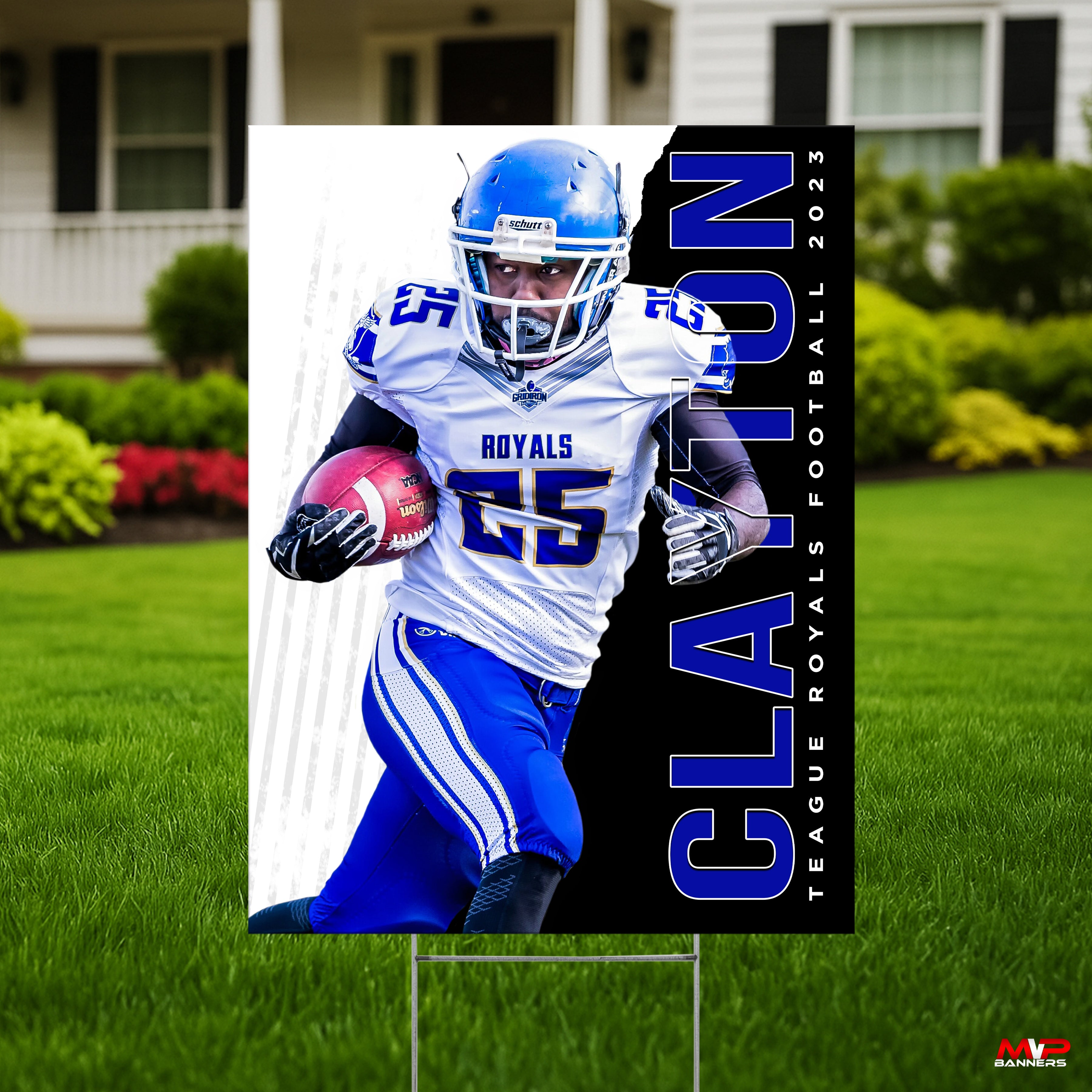 Printed Sports Yard Sign | Senior Night Poster | Football  | Mighty Tear