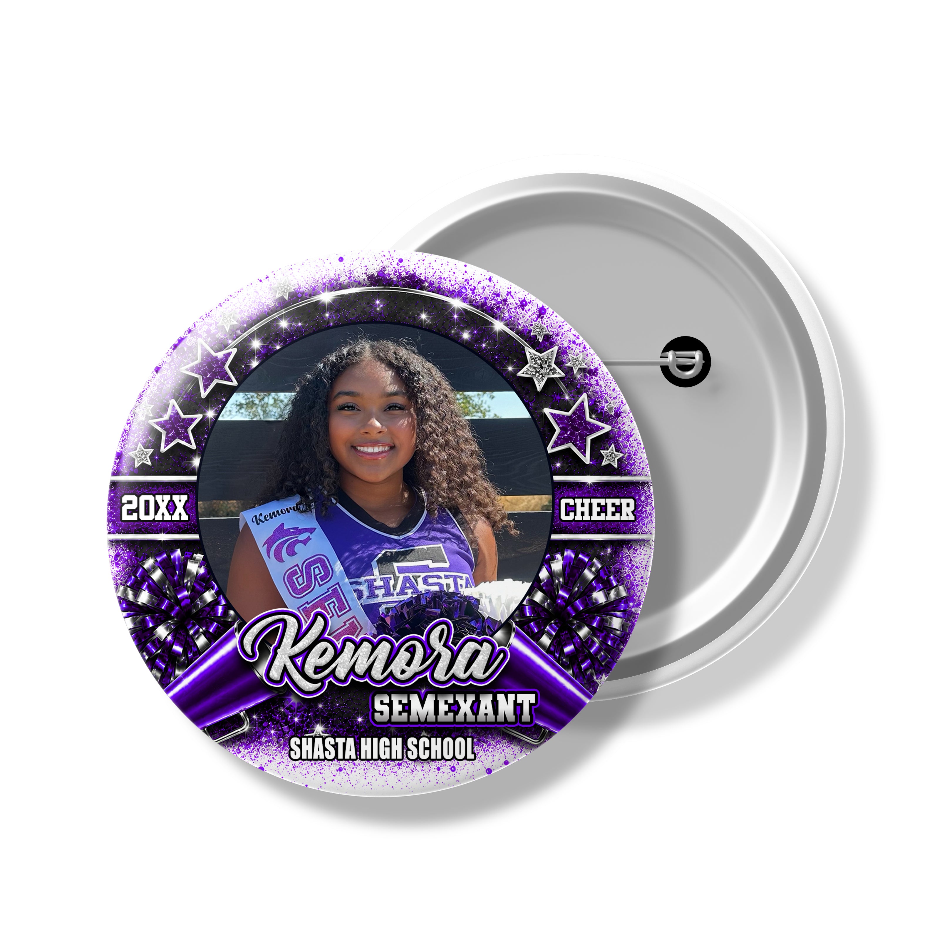 Custom Sports Team Spirit Button & Magnets | Senior Night | All Sports | Premier Spirit