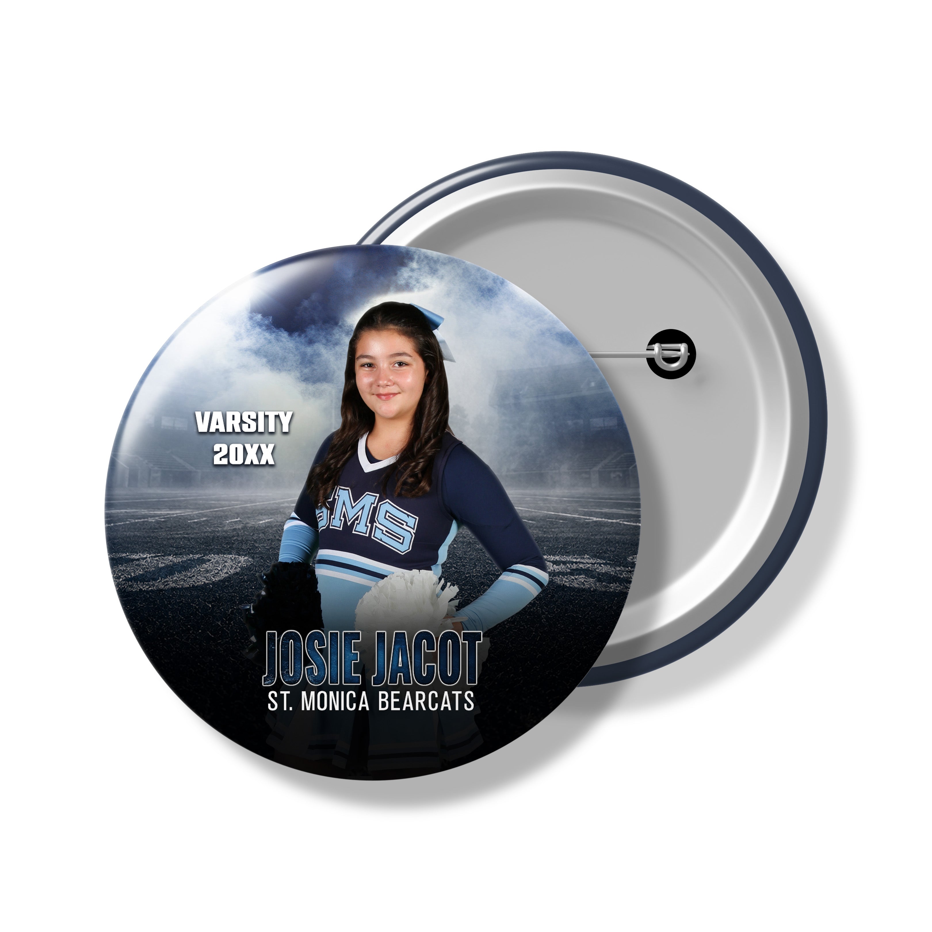 Custom Sports Spirit Button or Magnet | Showtime