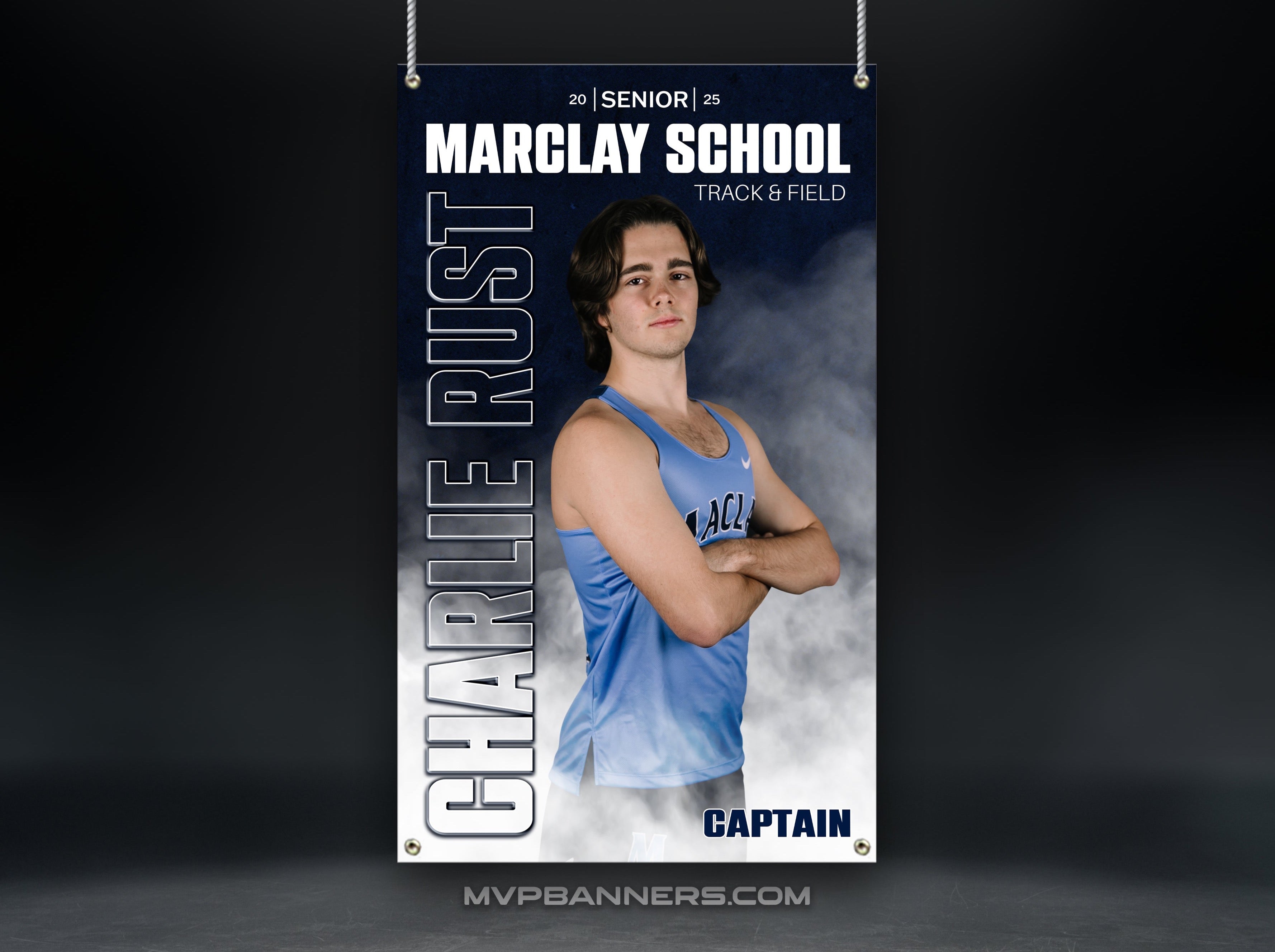 Track & Field Sports Banner | Senior Night | Cross Country | Track & Field | GameDay Fog