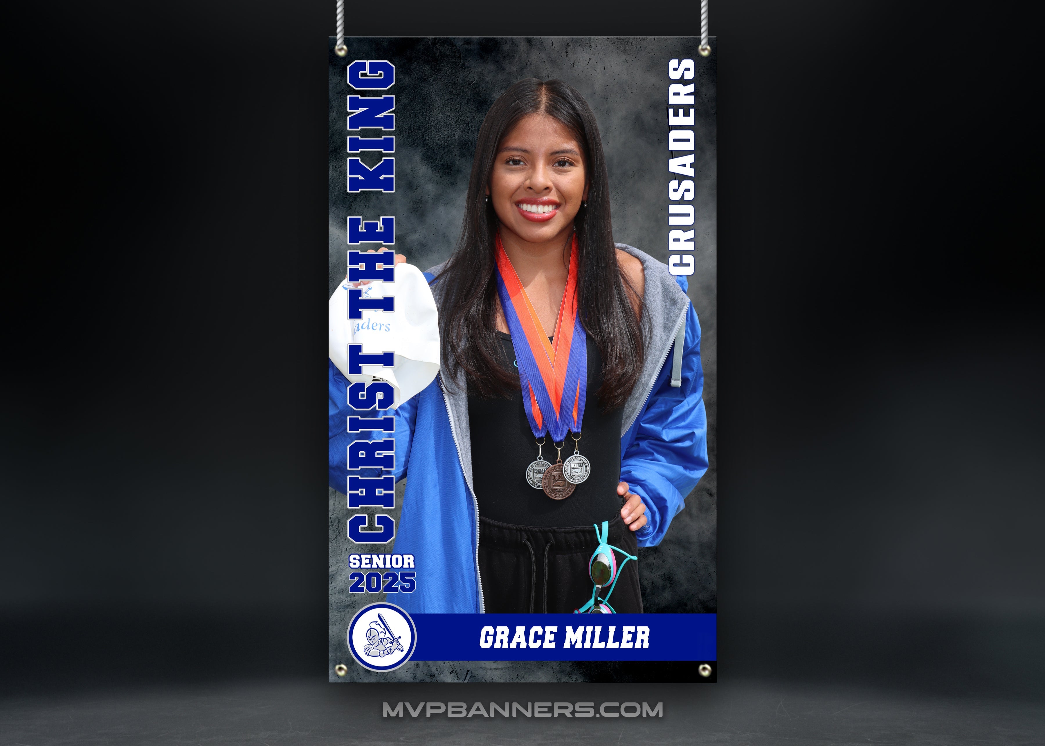 Custom Sports Banner | Senior Night | Swim/Dive | Road to Victory Twist