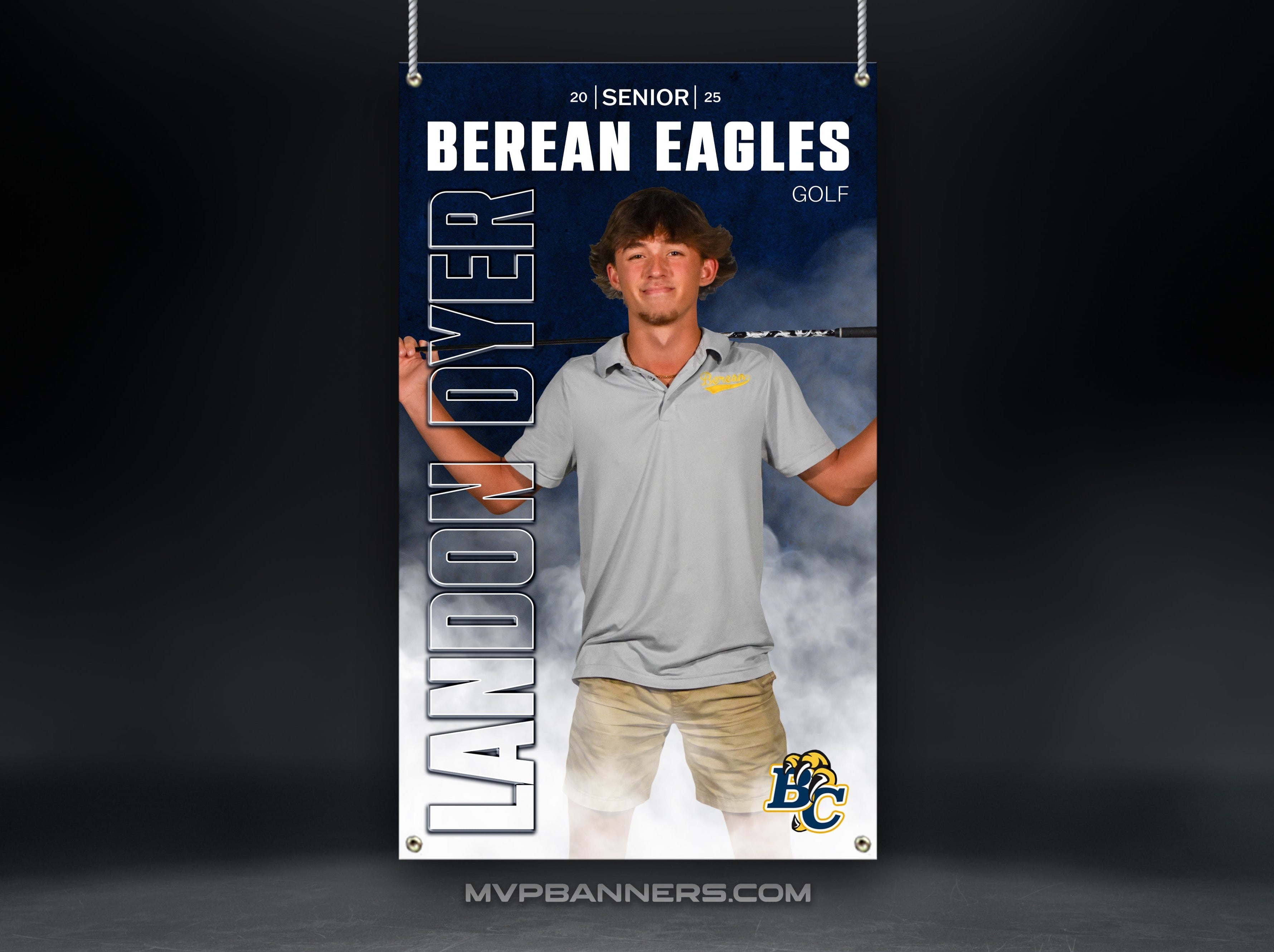 Custom Sports Banner | Senior Night | Golf | GameDay Fog