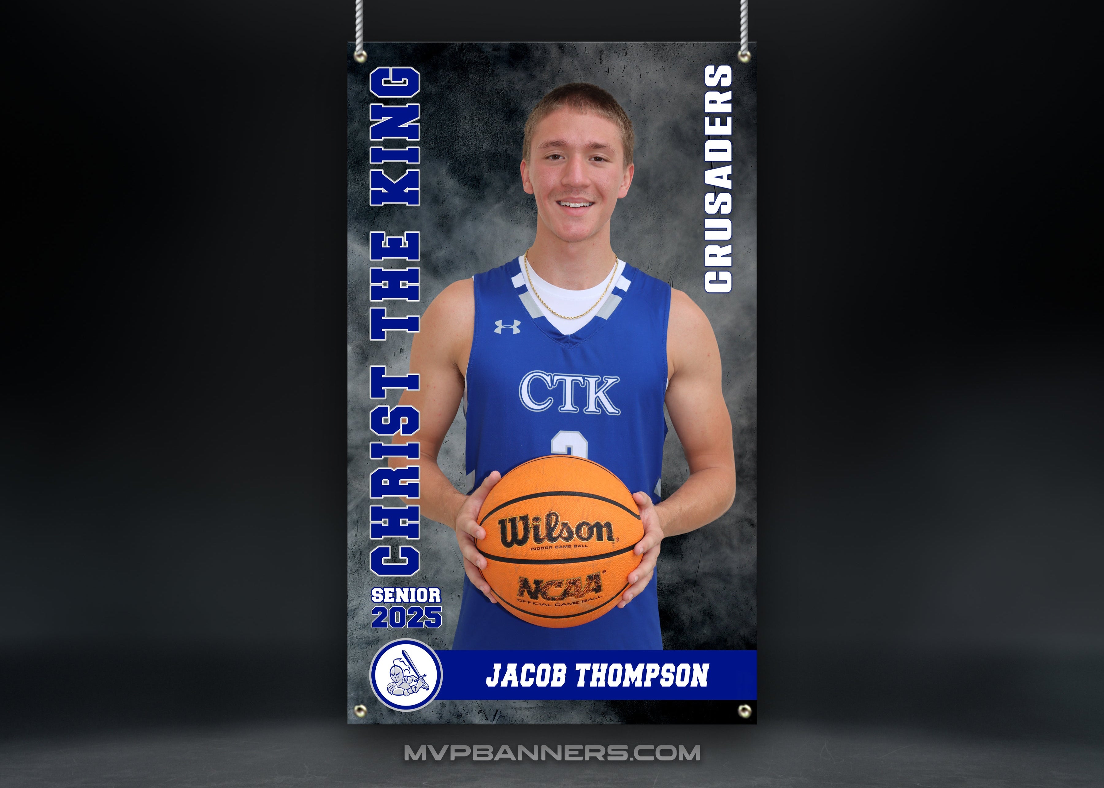 Custom Sports Banner | Senior Night | Basketball | Road to Victory Twist