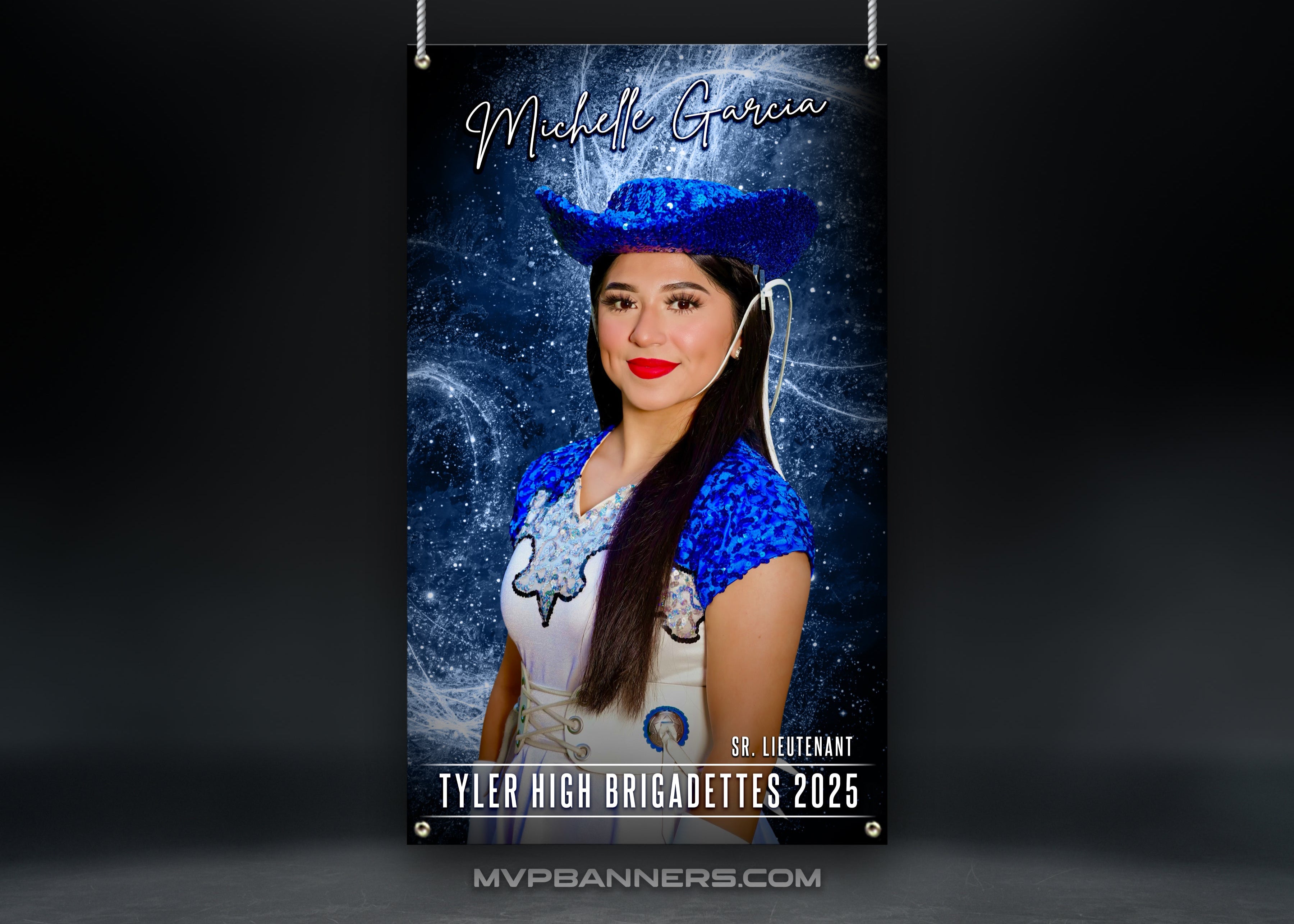 Custom Sports Banner | Senior Night | Band | Color Guard | Drill Team | Starlight Spark