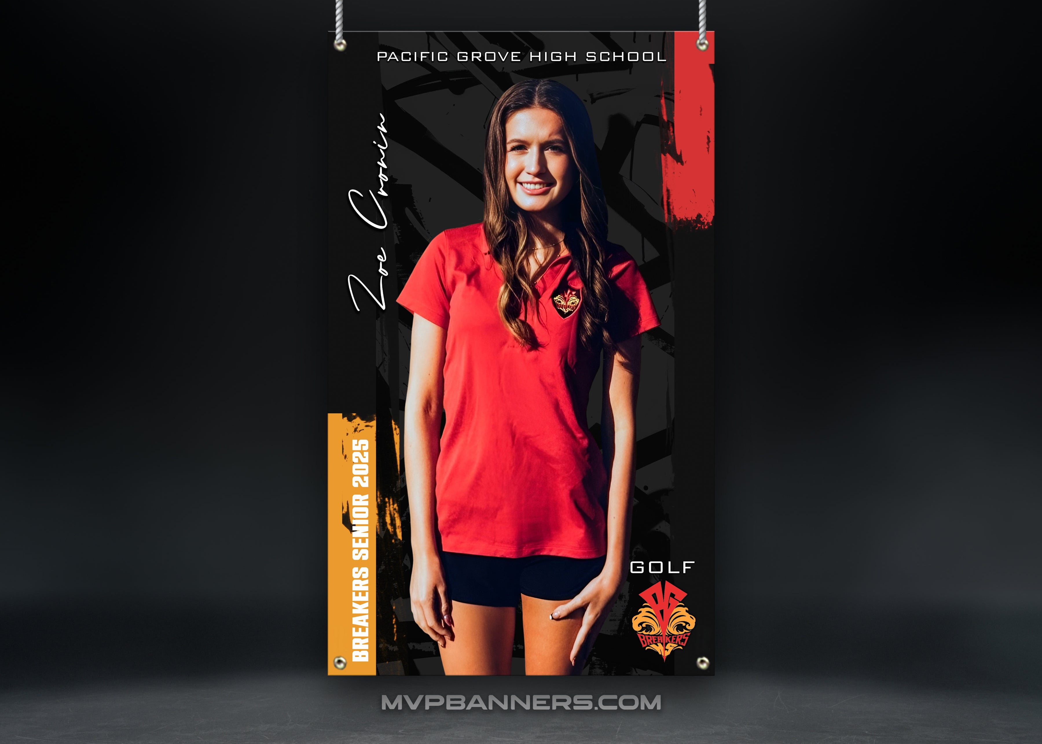 Custom Sports Banner | Senior Night | Golf | Quite Power