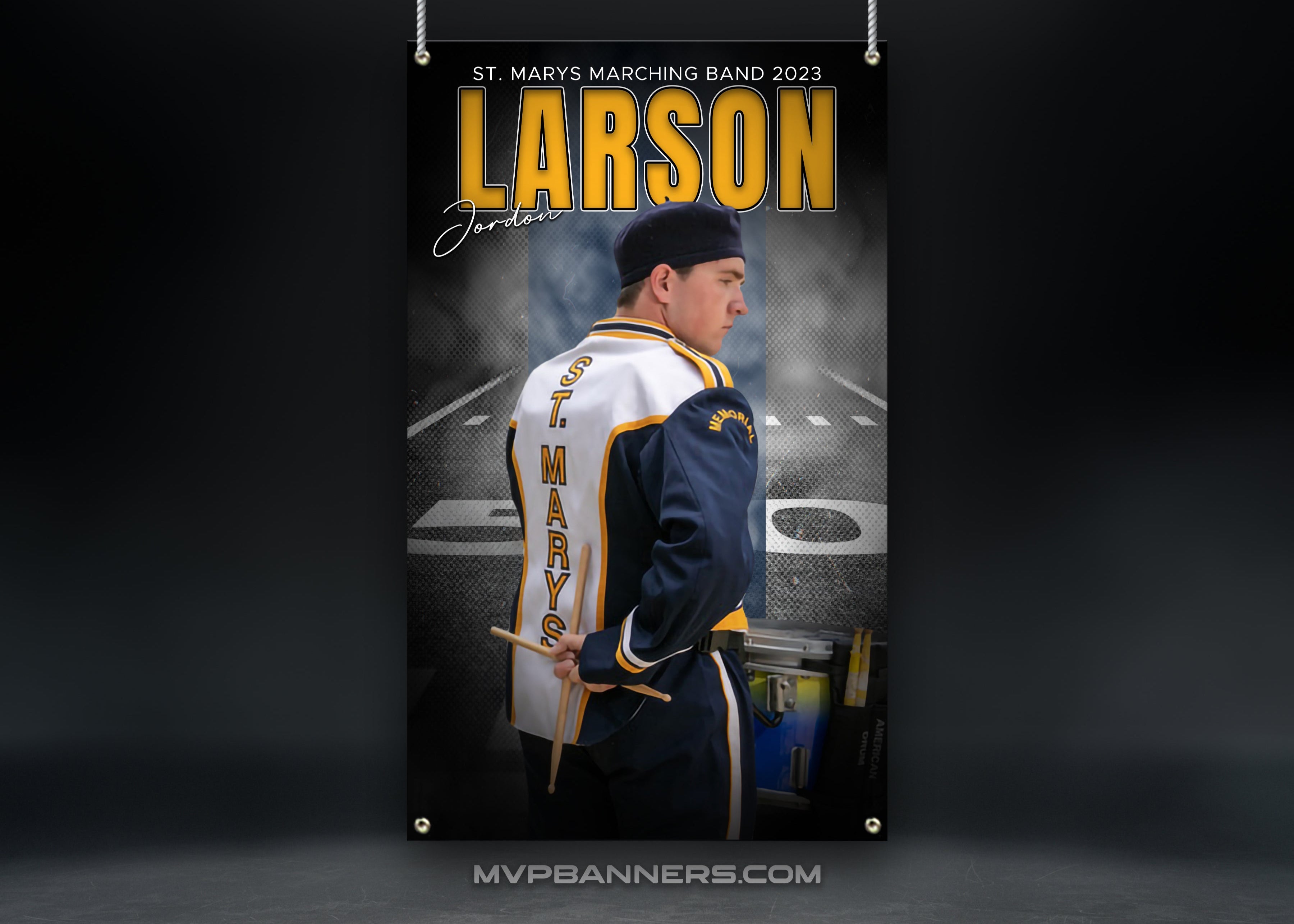 Custom Sports Banner | Senior Night | Band | Color Guard | Drill Team | Stadium Shadow