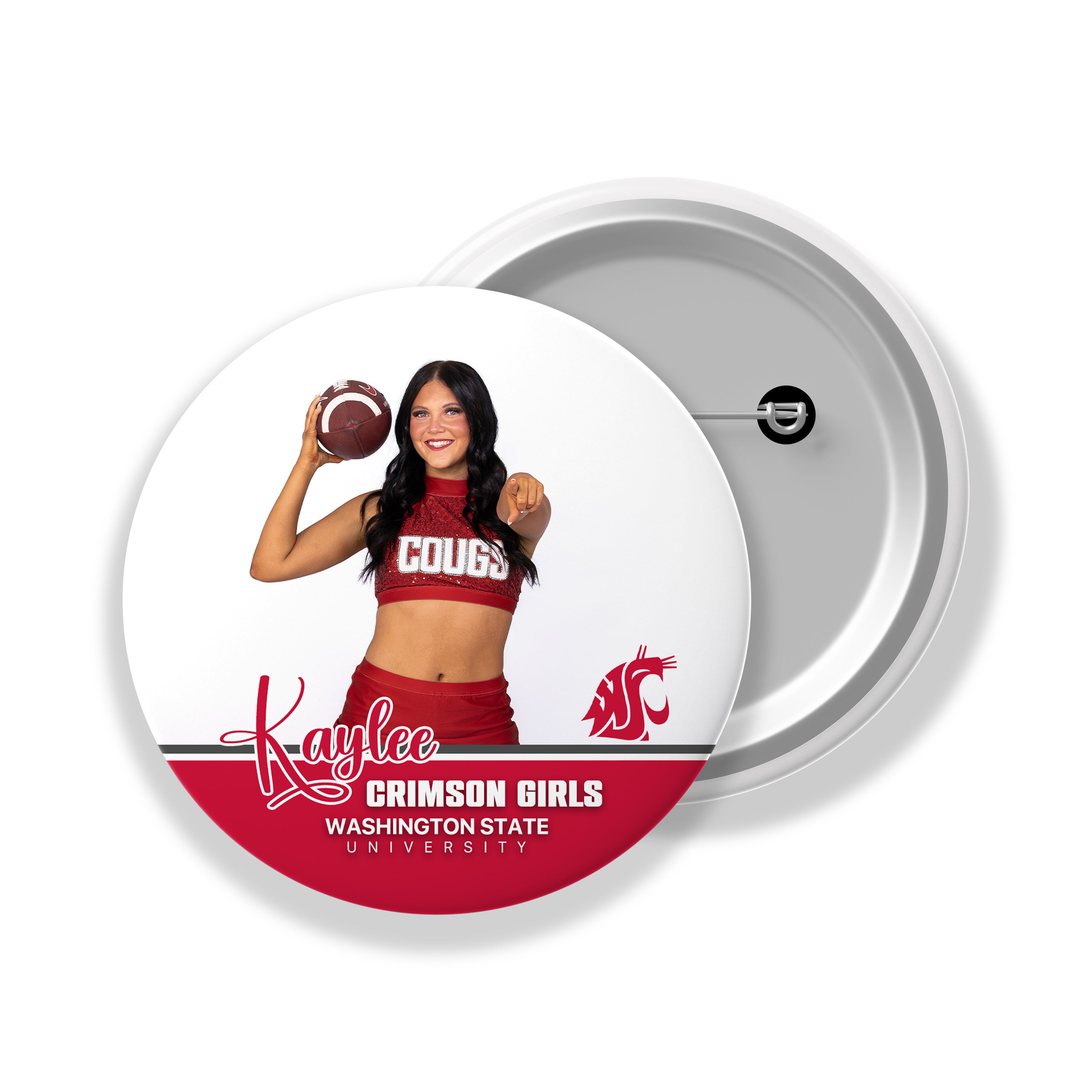 Custom Sports Spirit Button or Magnet | Sideline Spirit