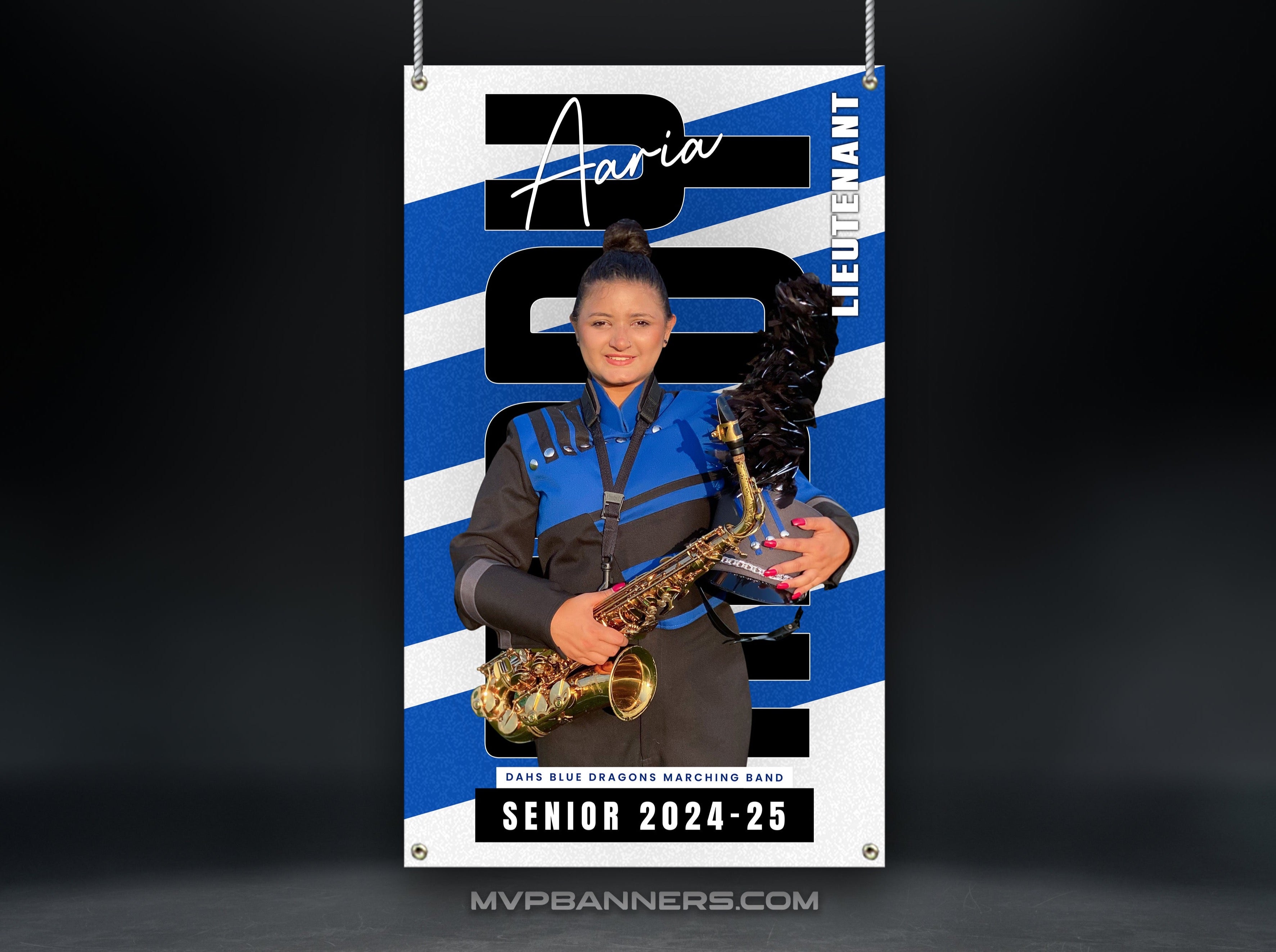 Custom Sports Banner | Senior Night | Band | Color Guard | Drill Team | Peak Motion