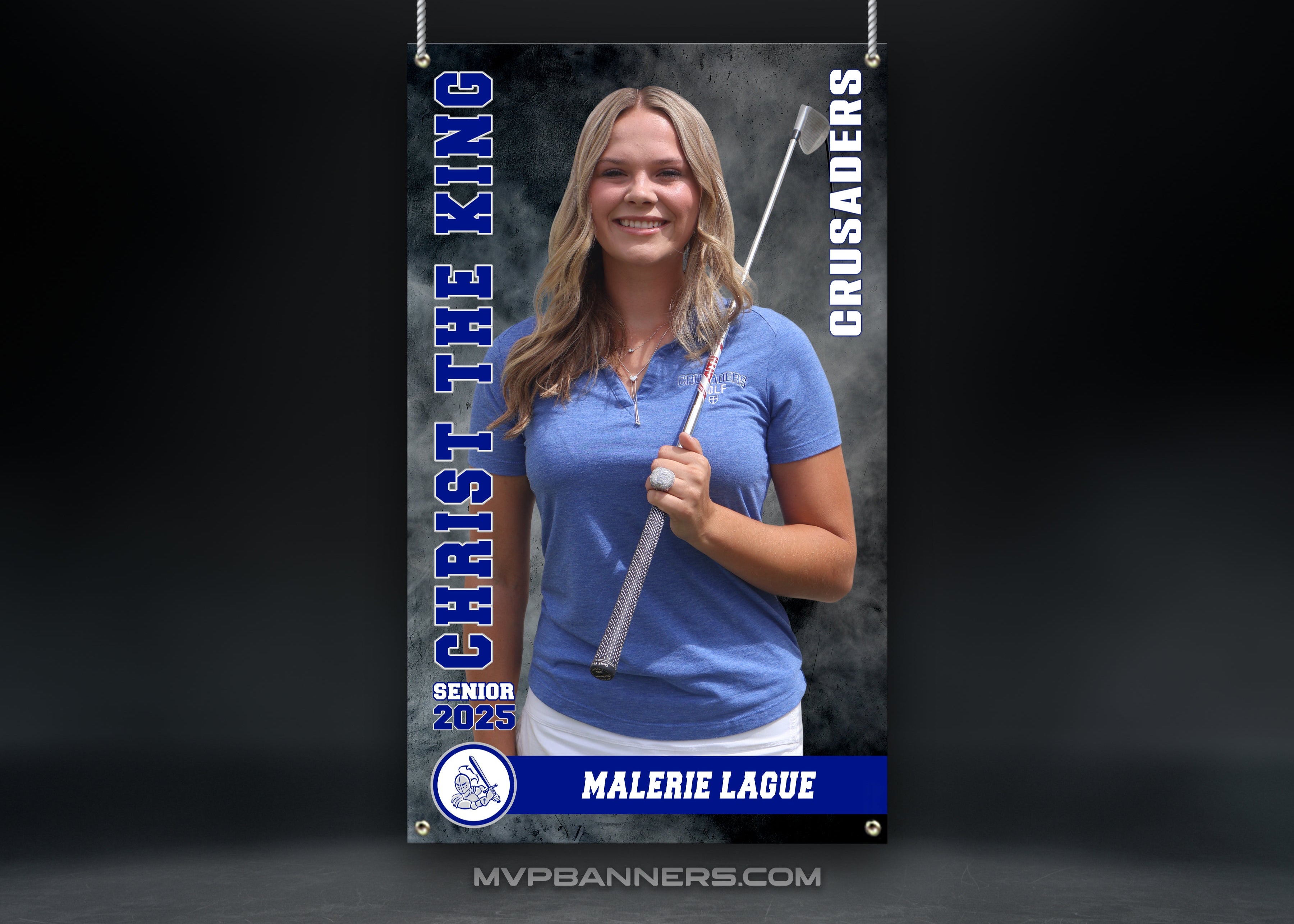 Custom Sports Banner | Senior Night | Golf | Road to Victory Twist