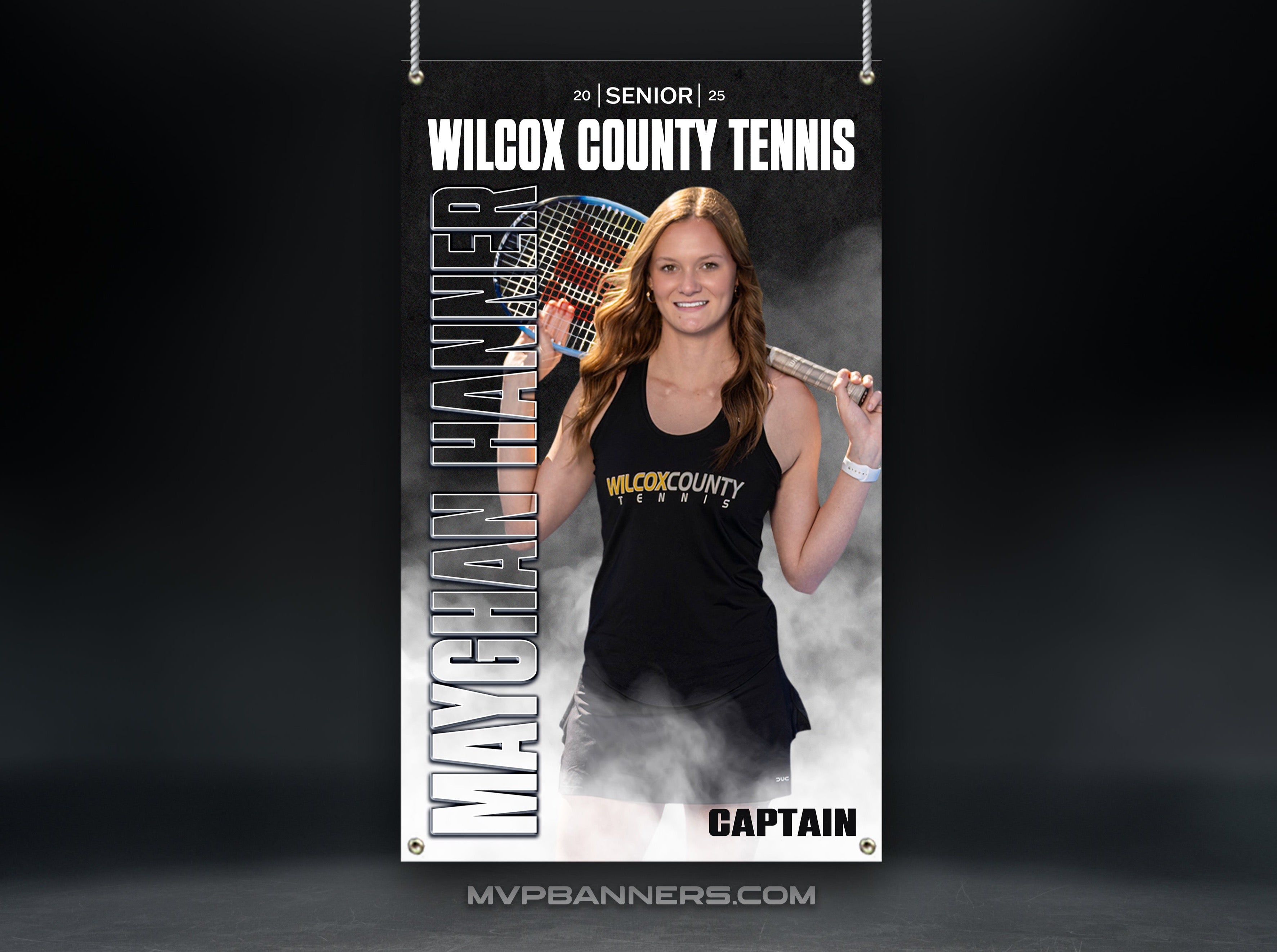 Custom Sports Banner | Senior Night | GameDay Fog Tennis